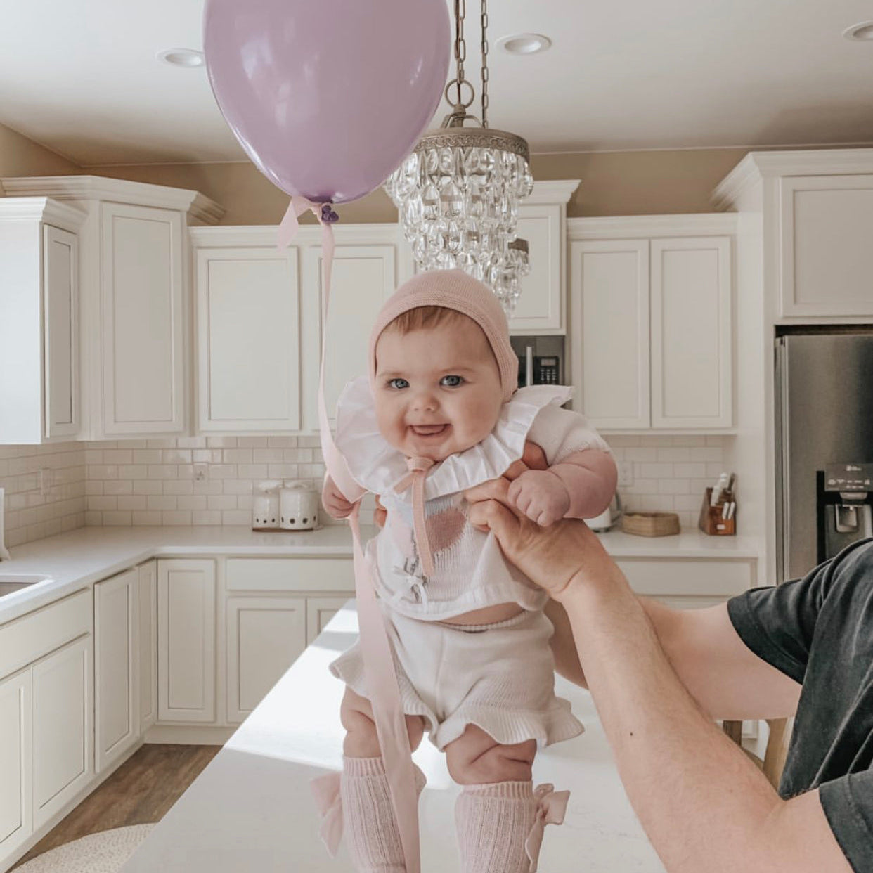 Fine knit summer sets with balloons.