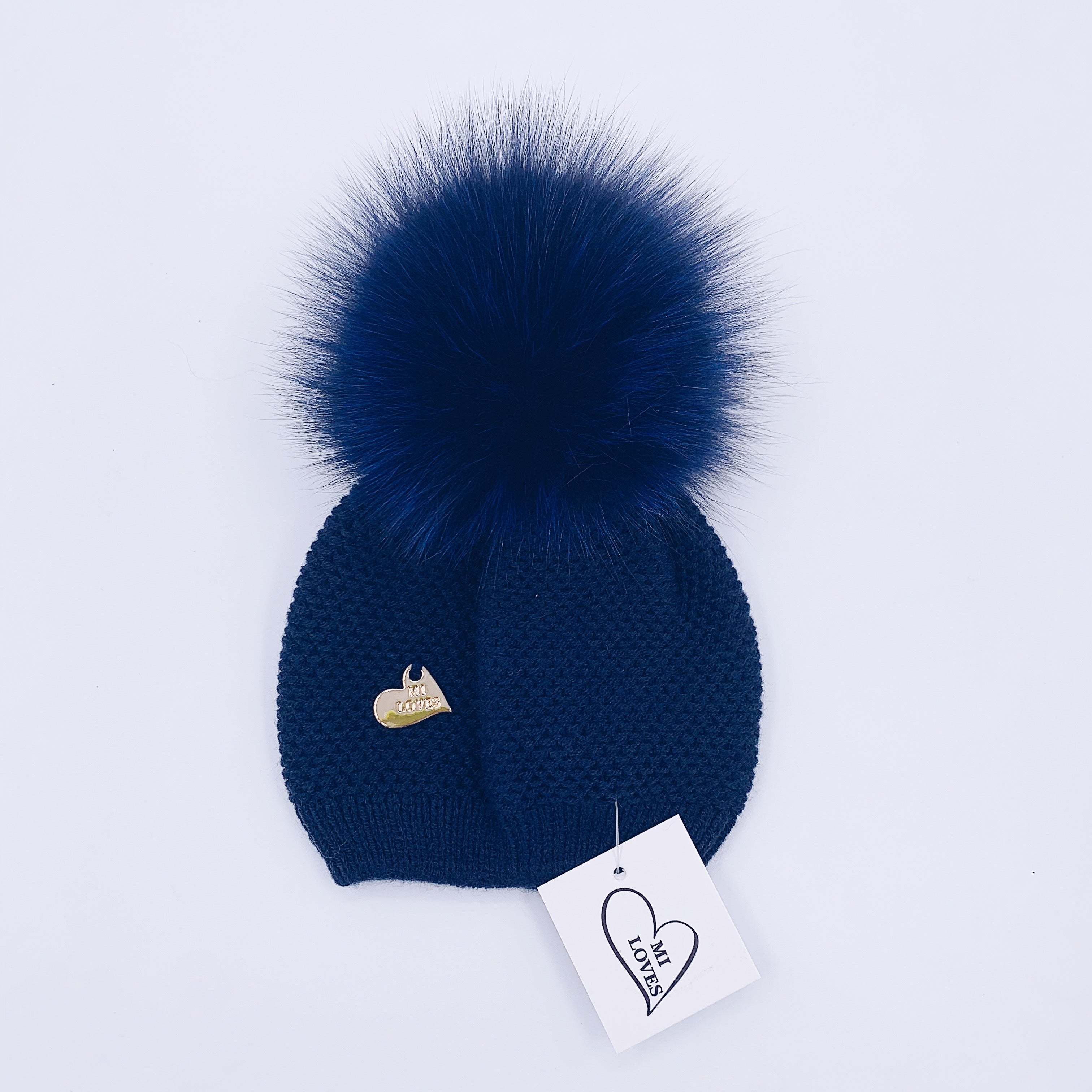 MI LOVES SIGNATURE Luxurious knitted Pompom Hat(ALL COLOURS)