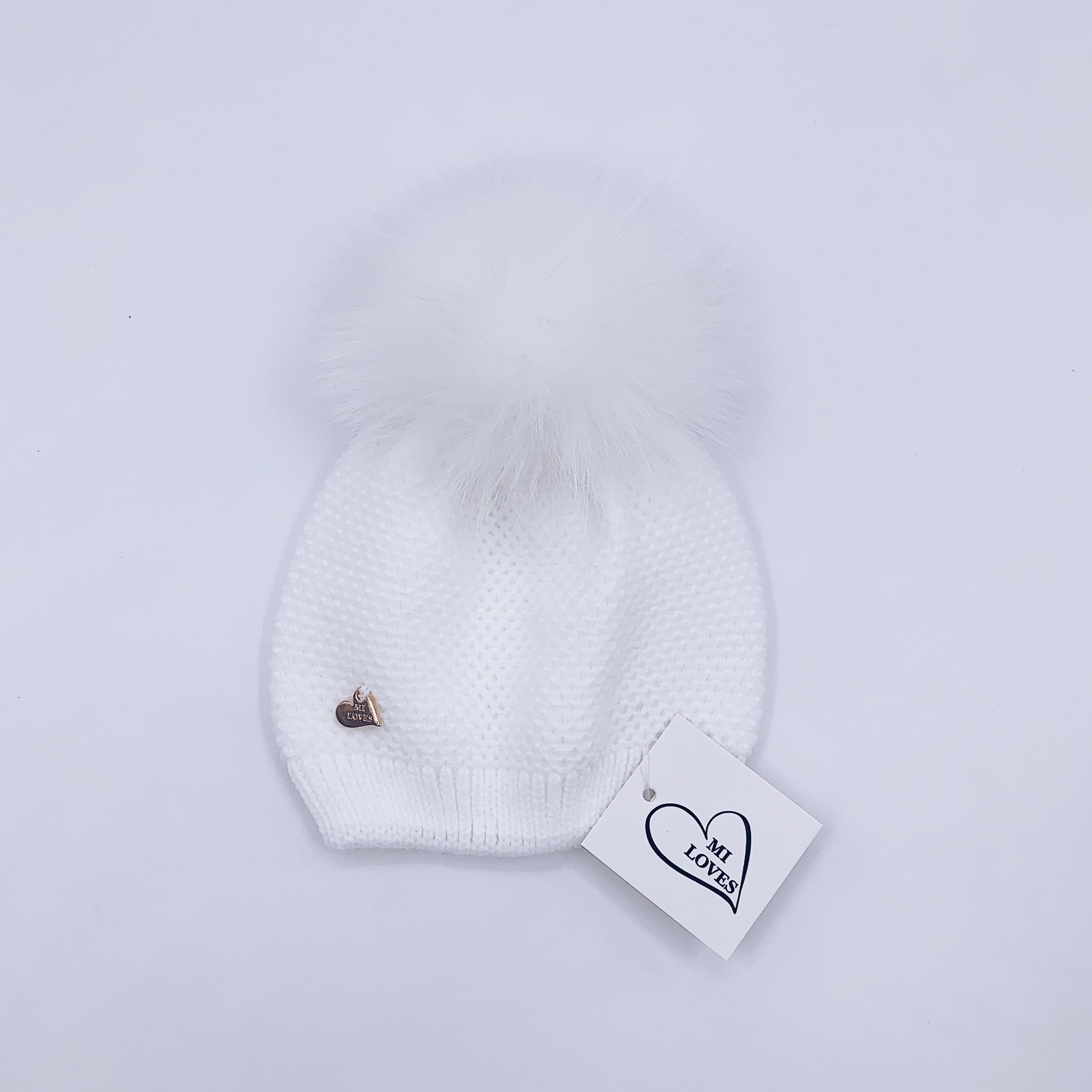 MI LOVES SIGNATURE Luxurious knitted Pompom Hat(ALL COLOURS)