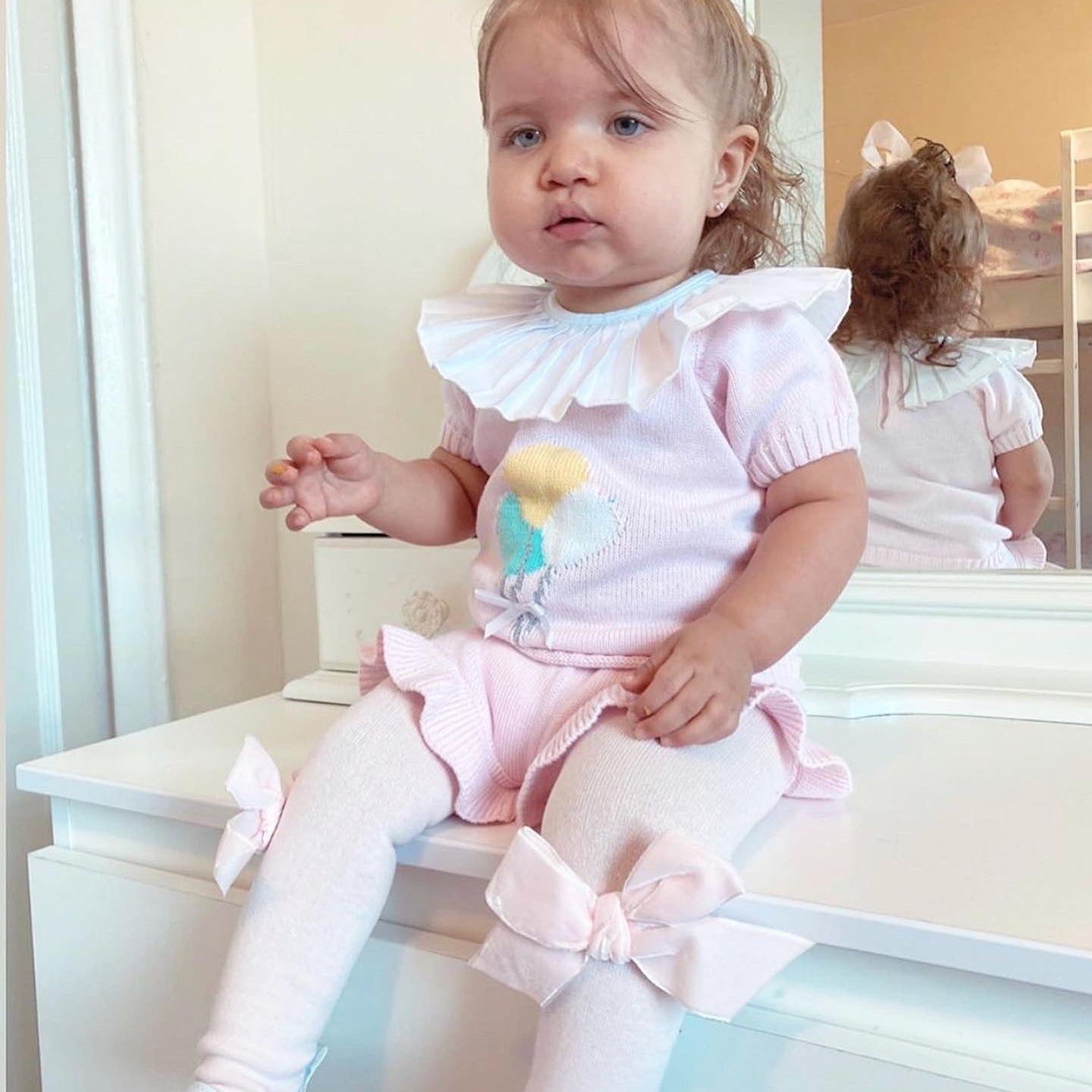 Fine knit summer sets with balloons.