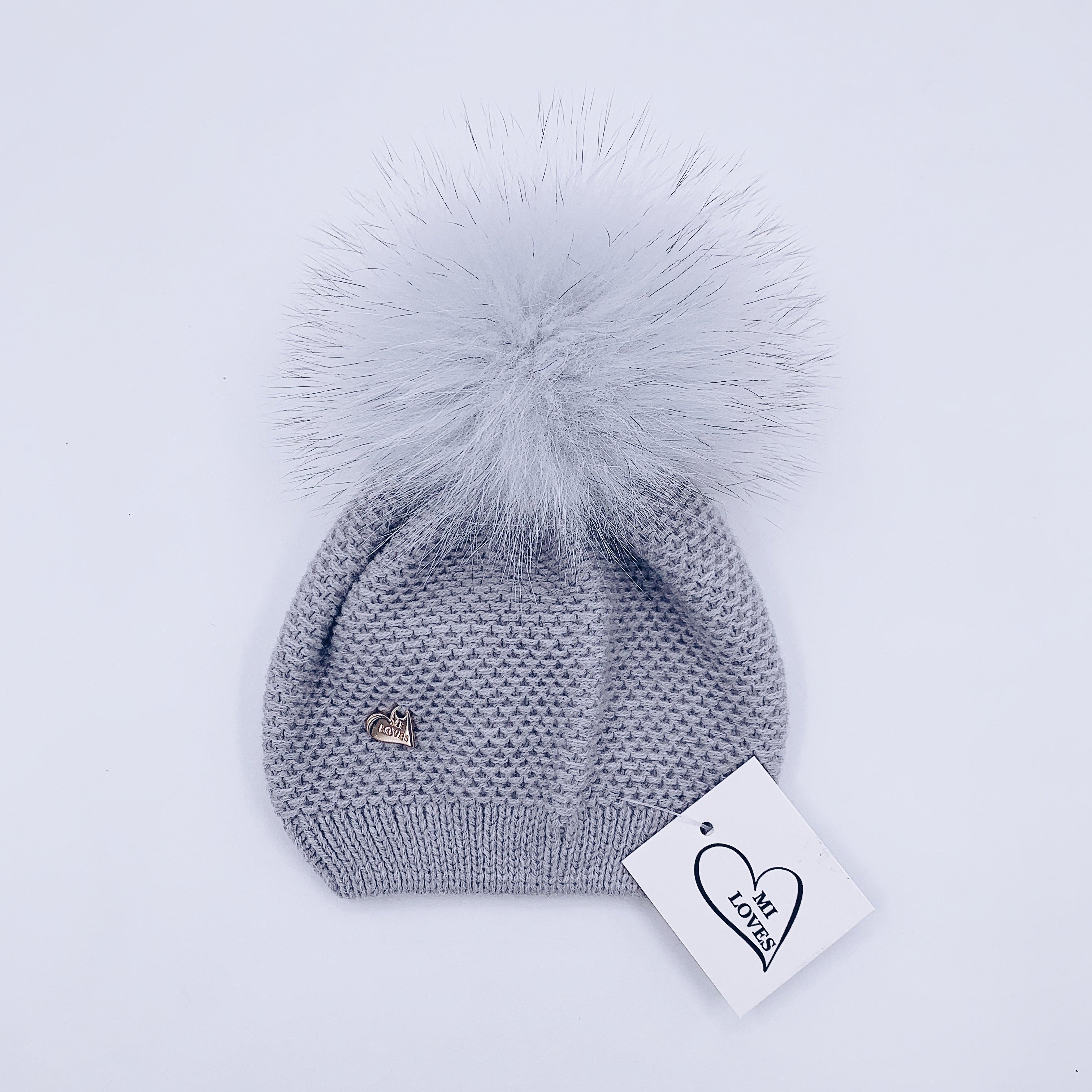 MI LOVES SIGNATURE Luxurious knitted Pompom Hat(ALL COLOURS)