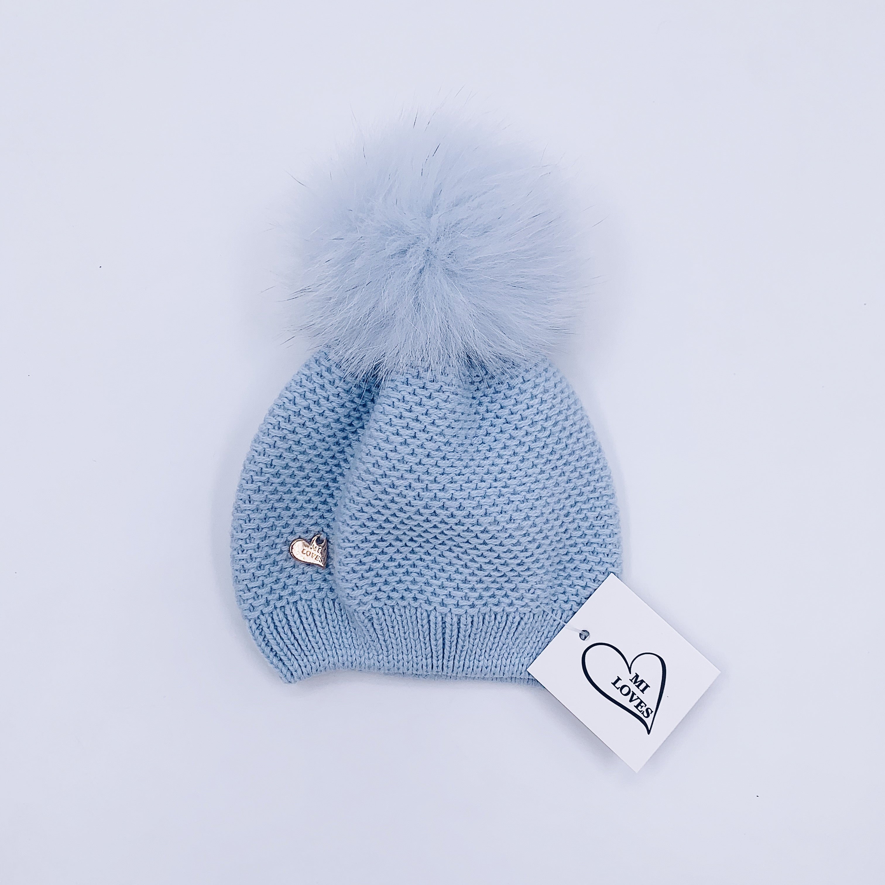 MI LOVES SIGNATURE Luxurious knitted Pompom Hat(ALL COLOURS)