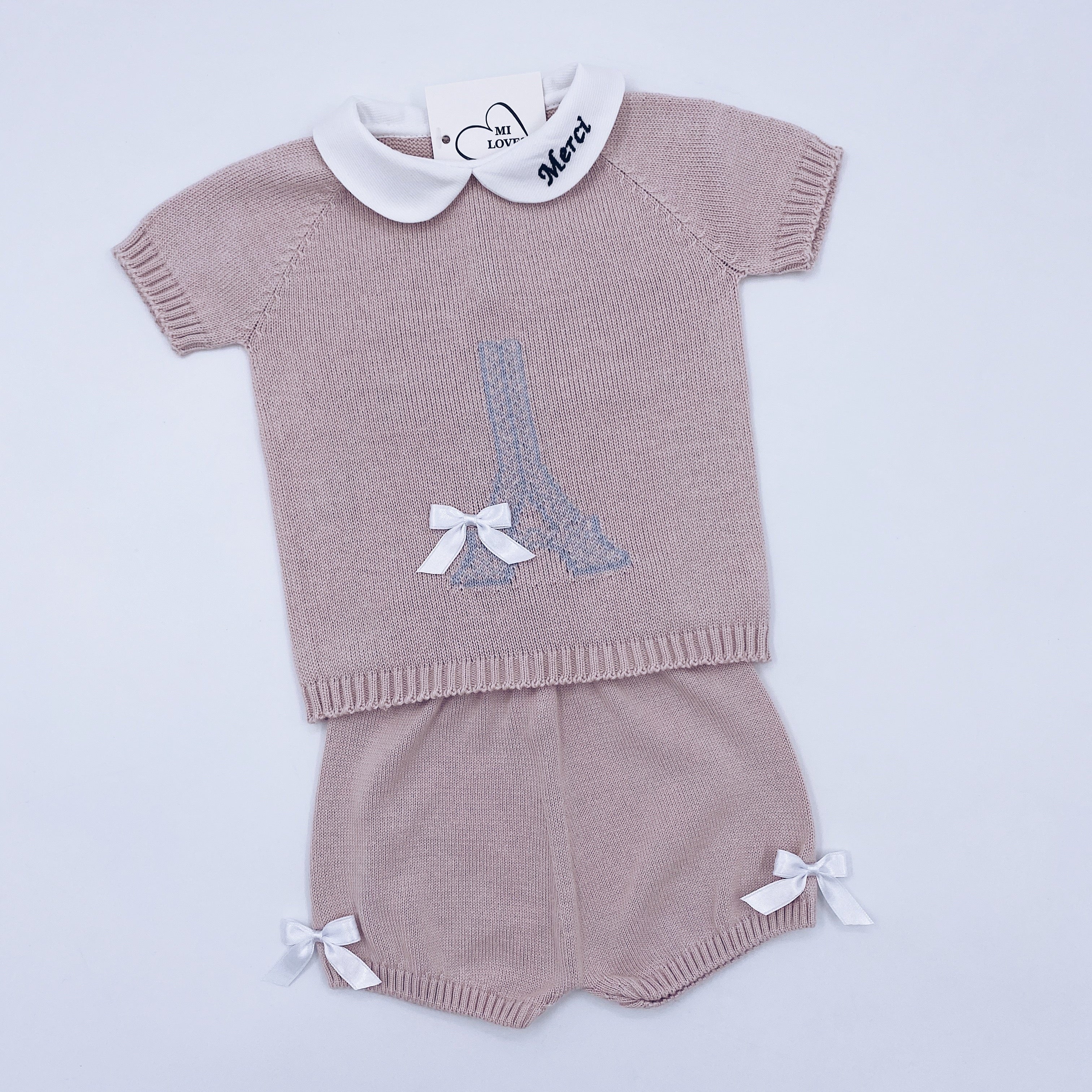 MI LOVES IN PARIS Fine knit 2 piece set.