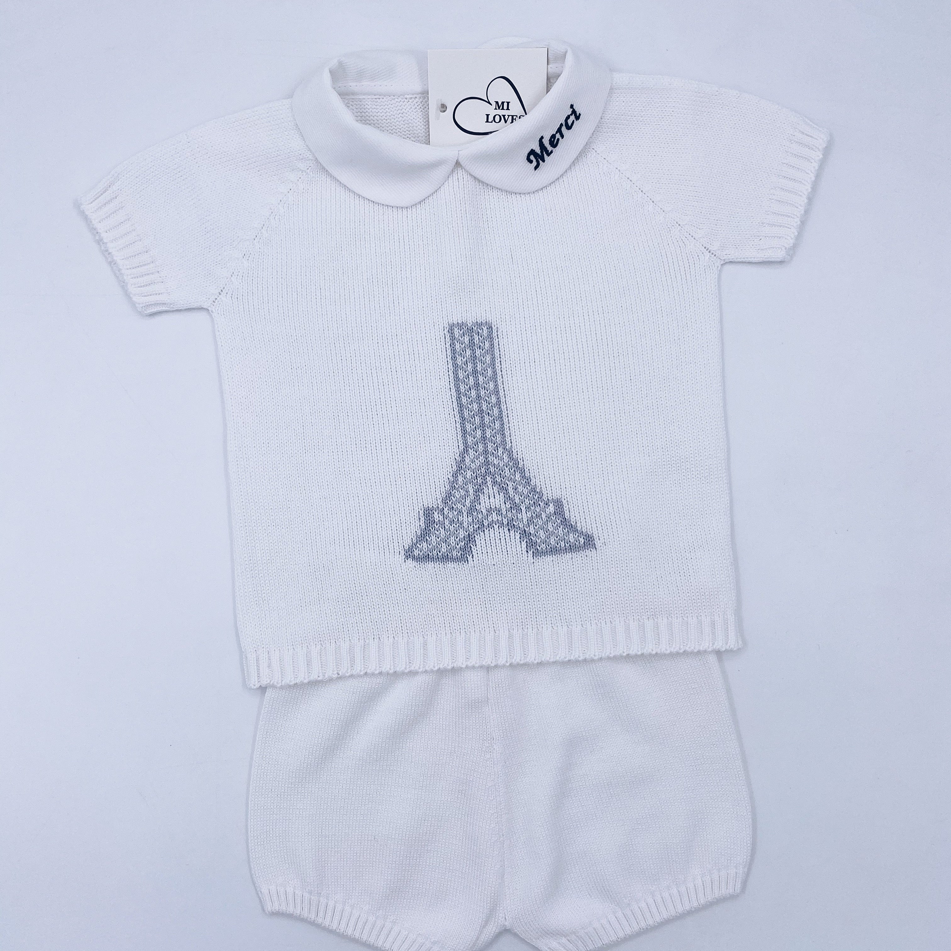 MI LOVES IN PARIS fine knit 2 piece set