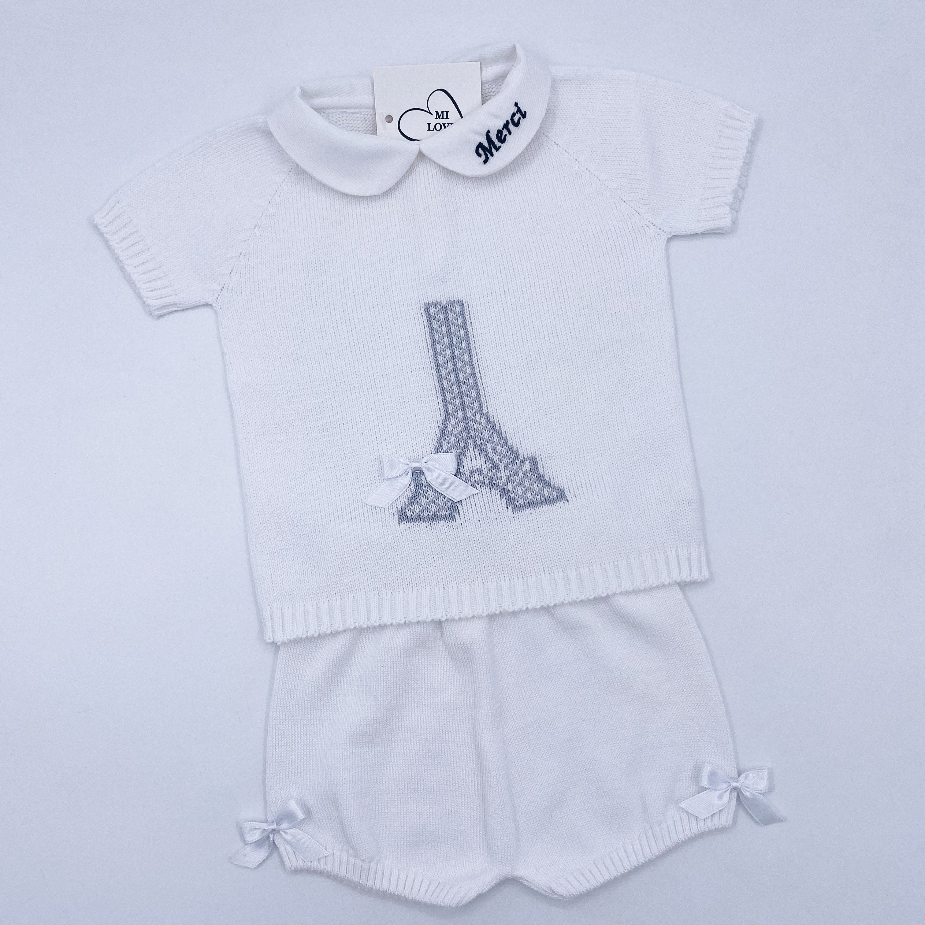 MI LOVES IN PARIS Fine knit 2 piece set.