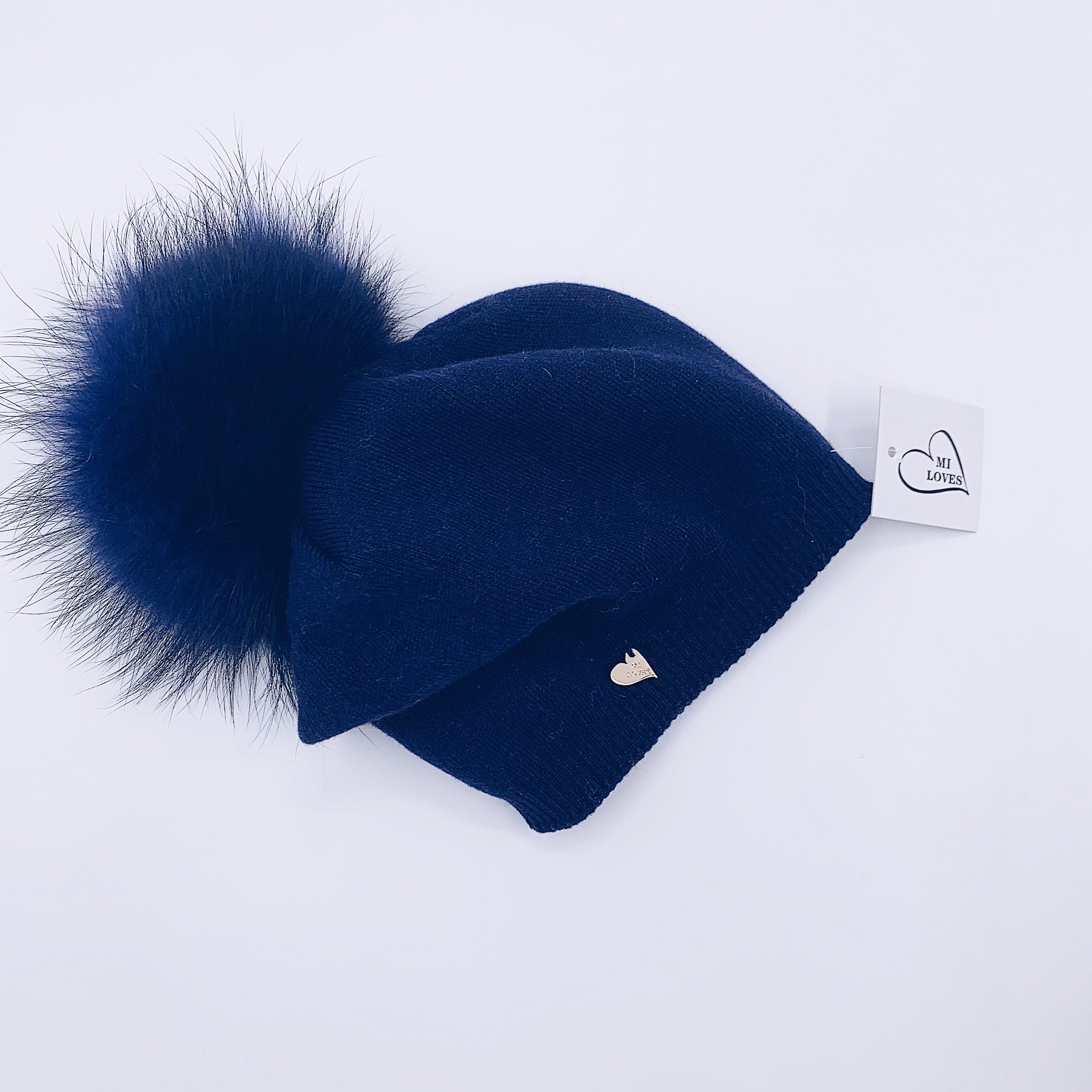 MI LOVES SIGNATURE RELAXED STYLE ADULT/BIG KIDS BEANIE!!