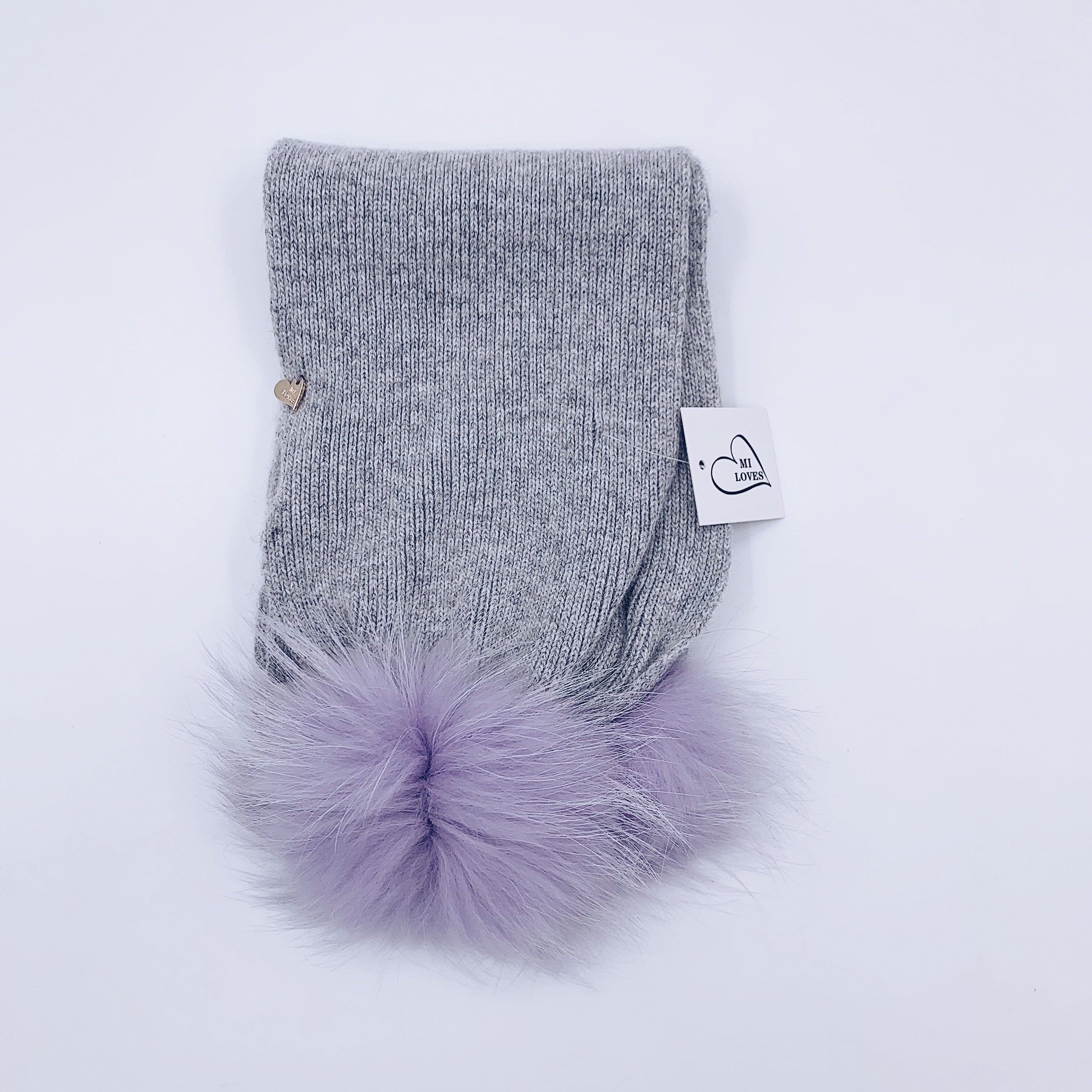 MI LOVES SIGNING KIDS ANGORA SCARF (combo colour)