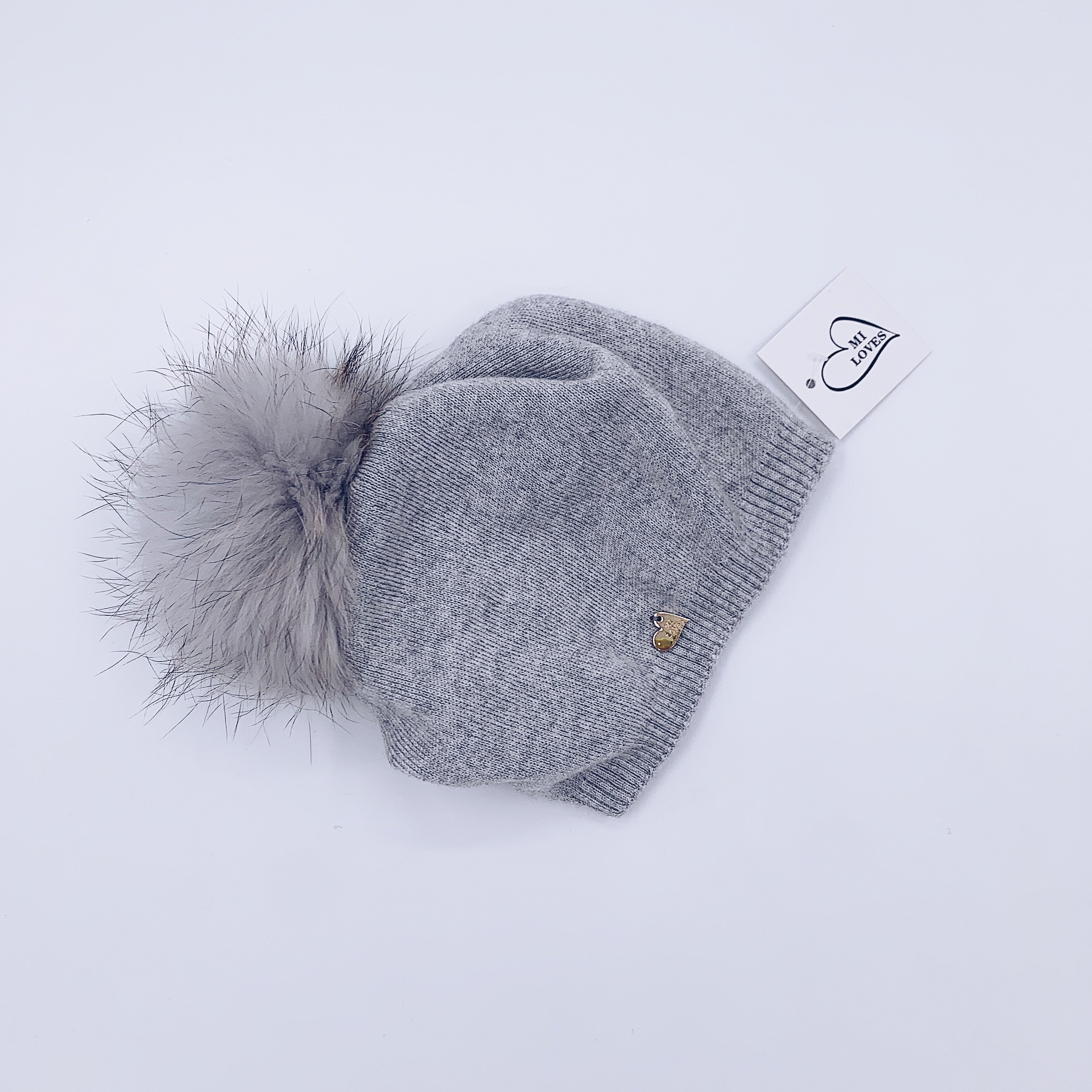 MI LOVES SIGNATURE RELAXED STYLE ADULT/BIG KIDS BEANIE!!