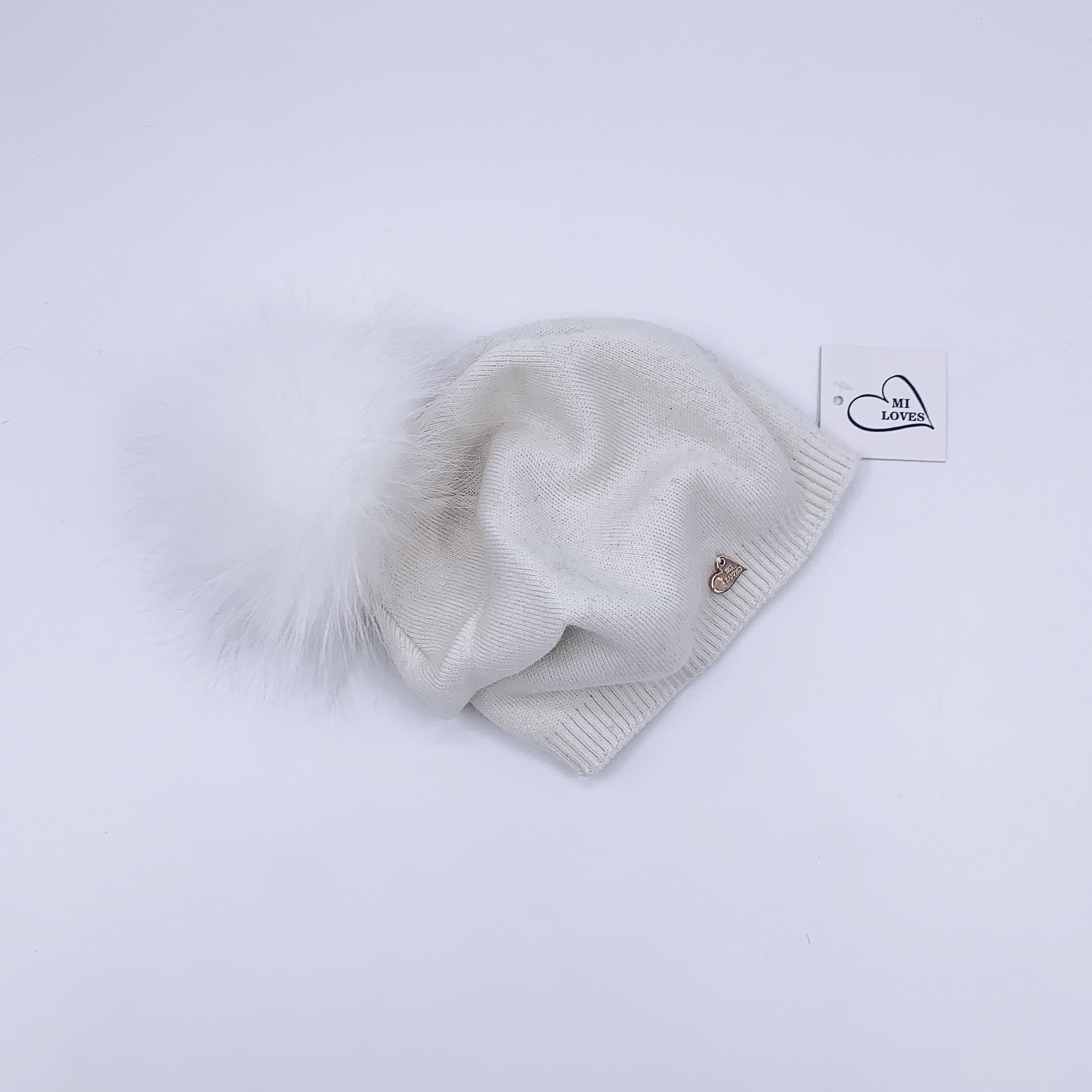 MI LOVES SIGNATURE RELAXED STYLE ADULT/BIG KIDS BEANIE!!