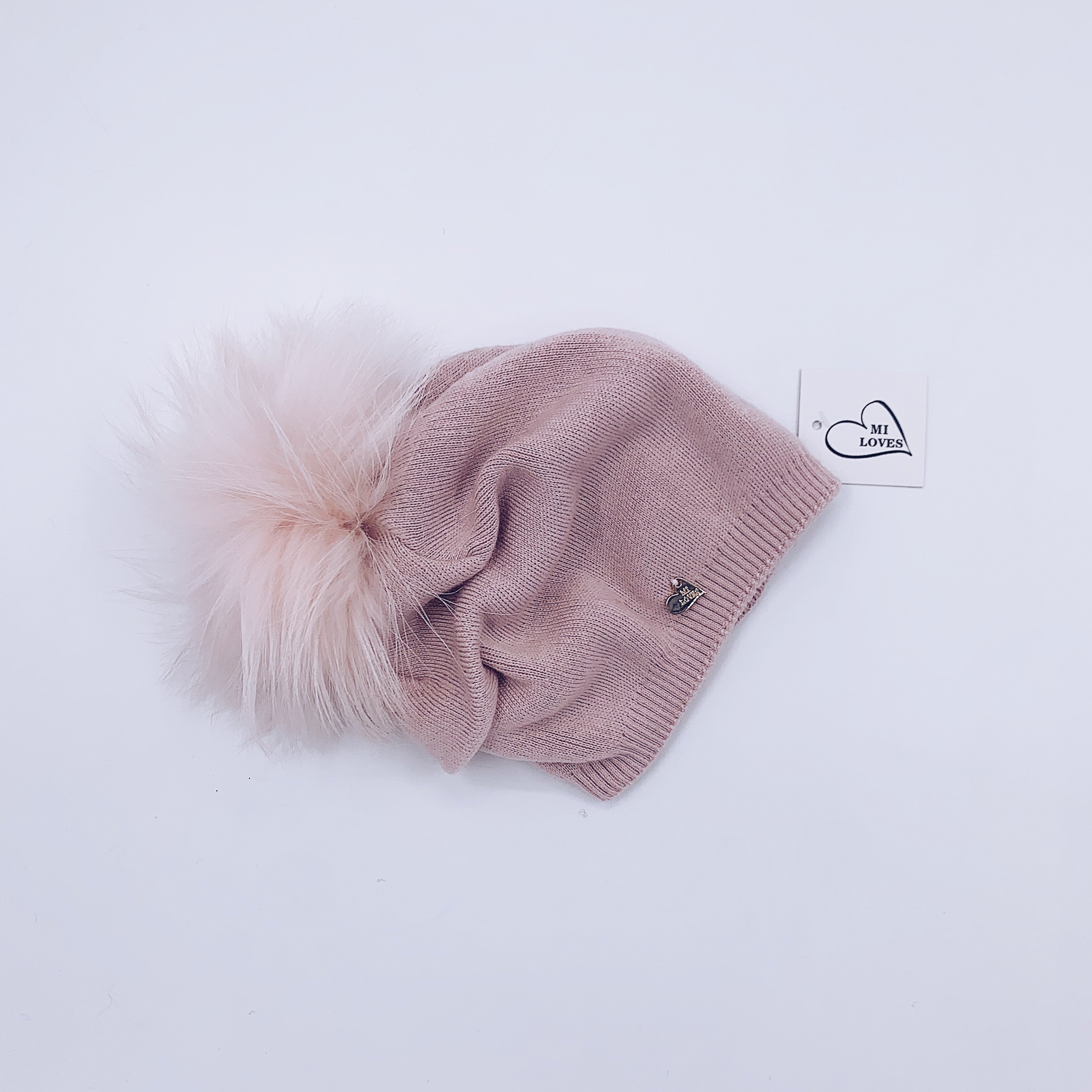 MI LOVES SIGNATURE RELAXED STYLE ADULT/BIG KIDS BEANIE!!