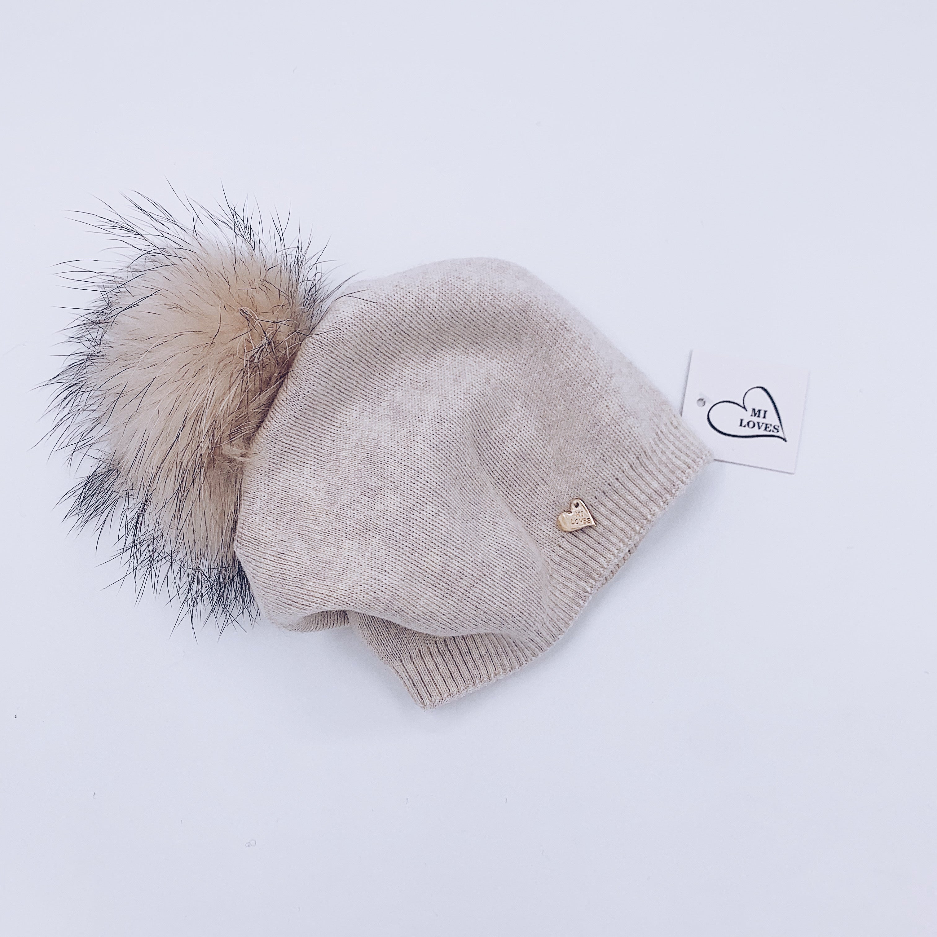 MI LOVES SIGNATURE RELAXED STYLE ADULT/BIG KIDS BEANIE!!