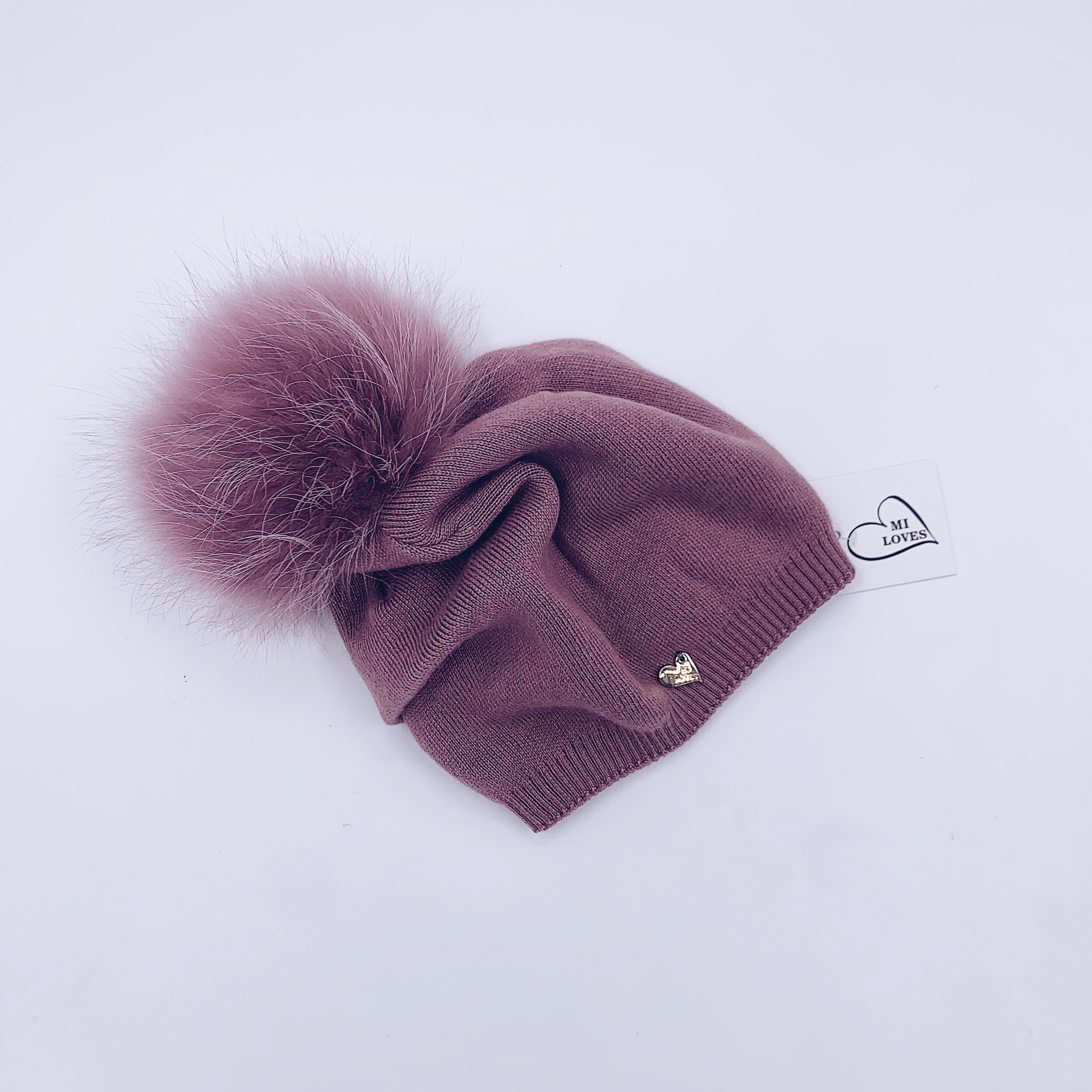 MI LOVES SIGNATURE RELAXED STYLE ADULT/BIG KIDS BEANIE!!