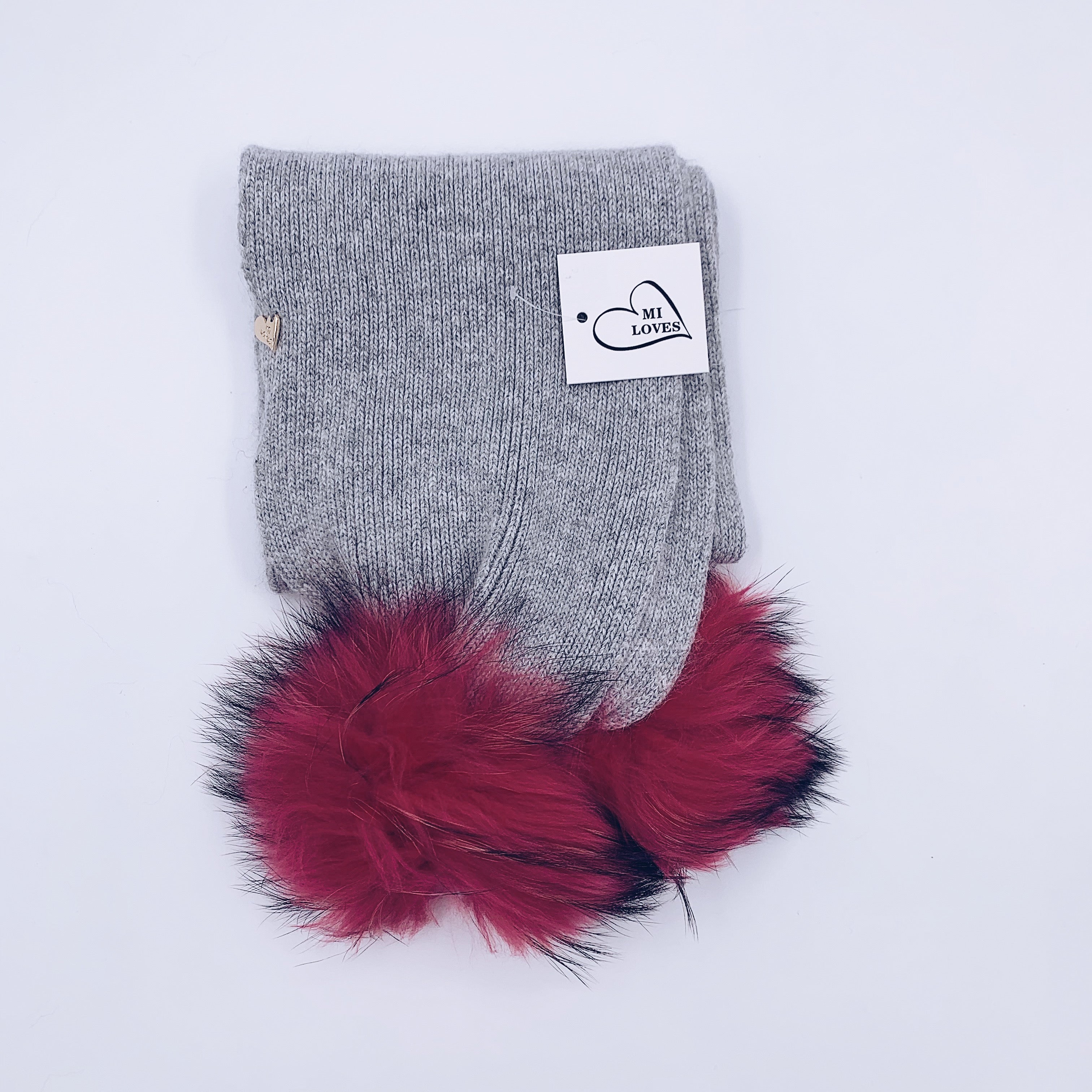 MI LOVES SIGNING KIDS ANGORA SCARF (combo colour)