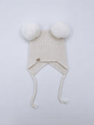 Beautiful Merino Wool Baby Pompom hat,