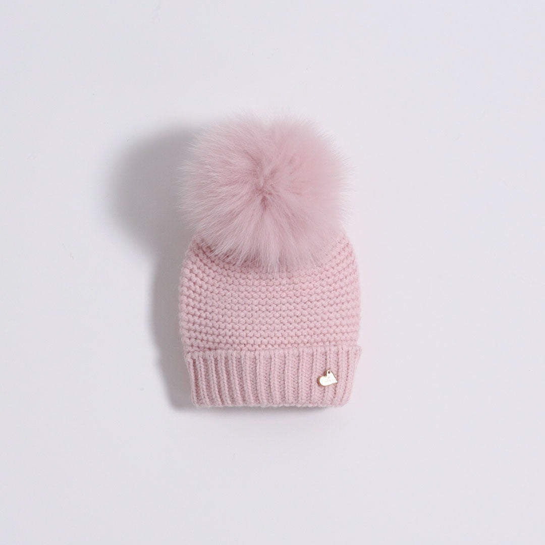 MI LOVES SIGNATURE Knitted POMPOM HAT(ALL COLOURS)