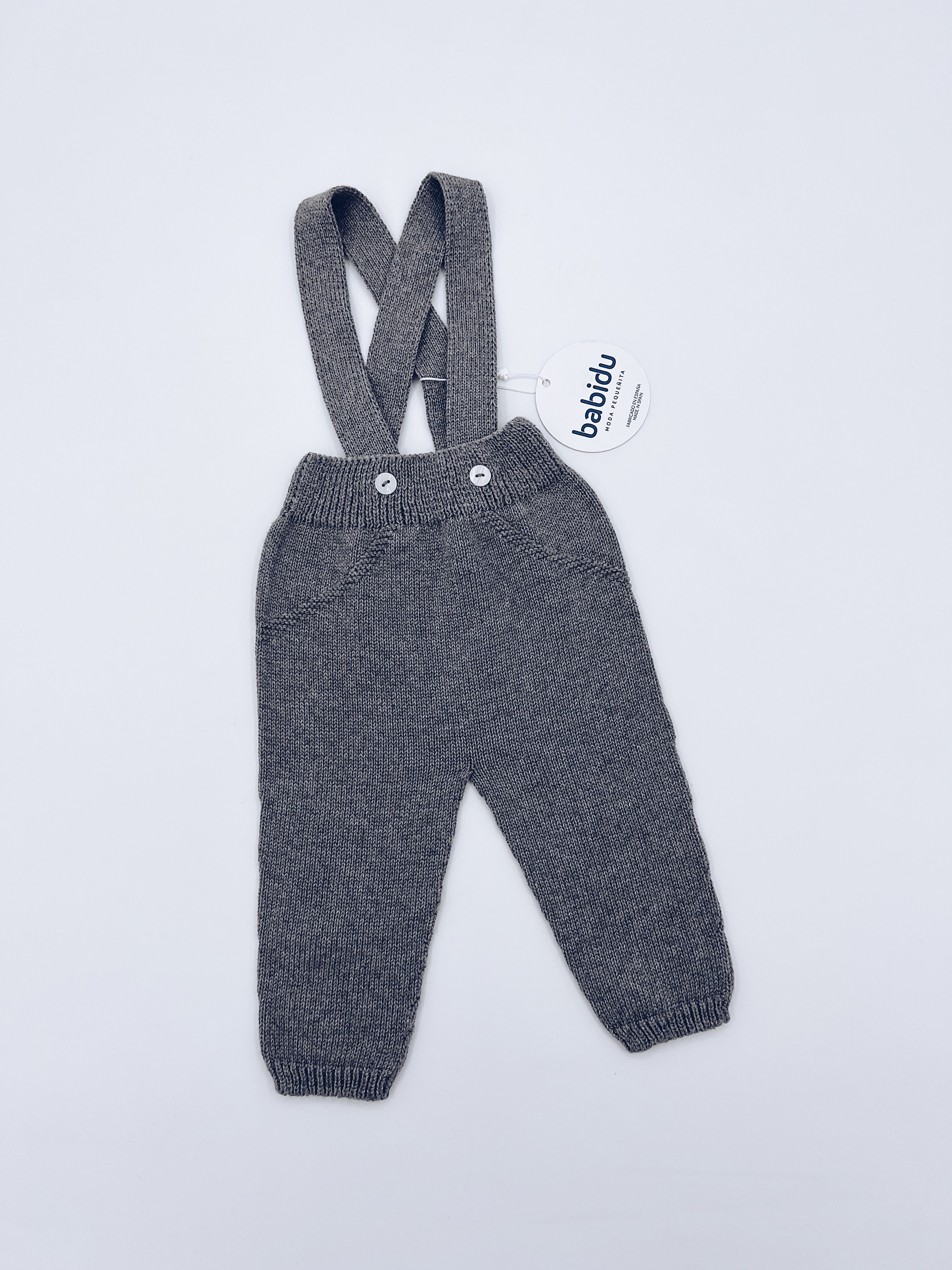 Knitted Dungarees.