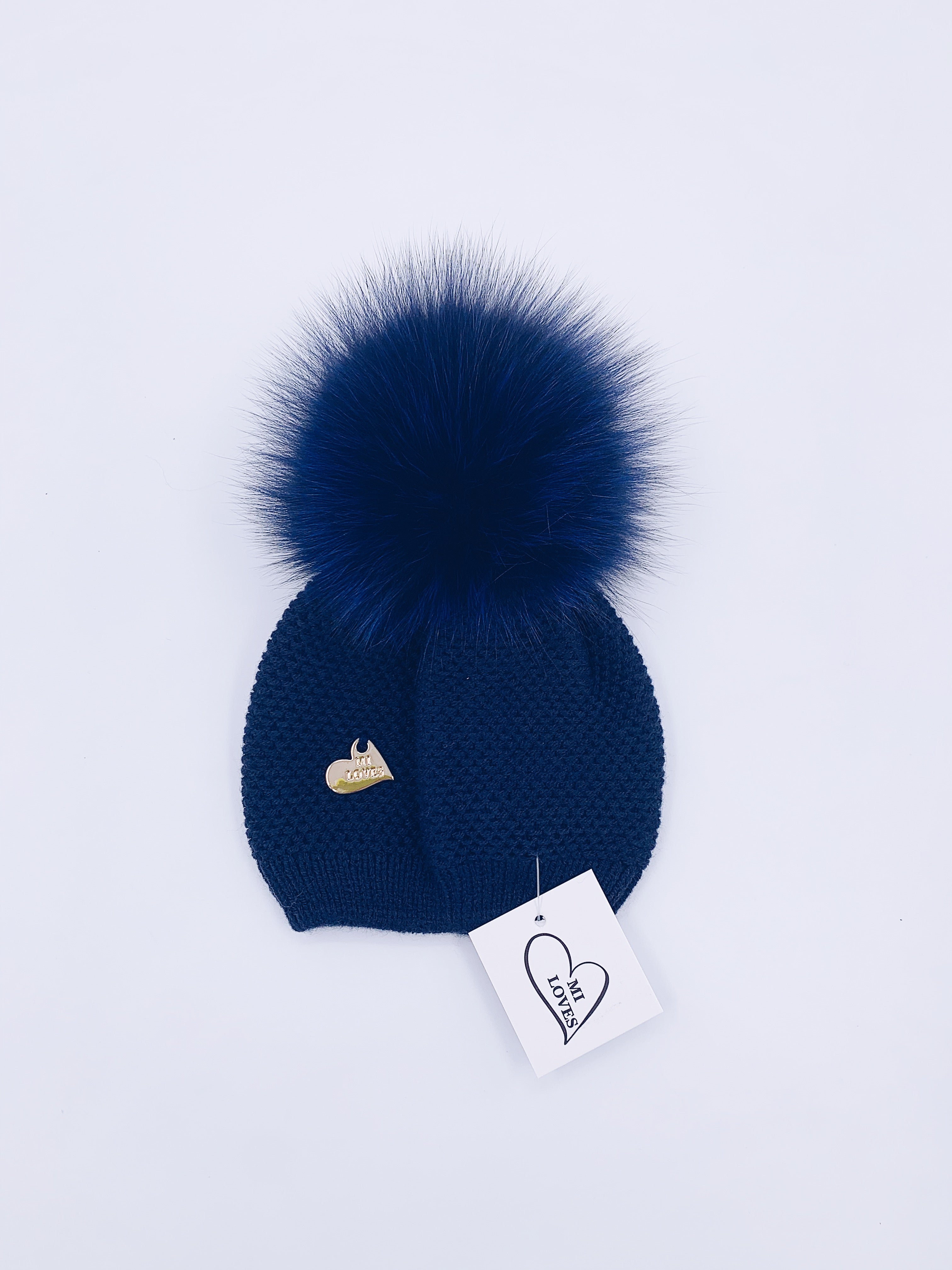 MI LOVES SIGNATURE Luxurious knitted Pompom Hat(ALL COLOURS)