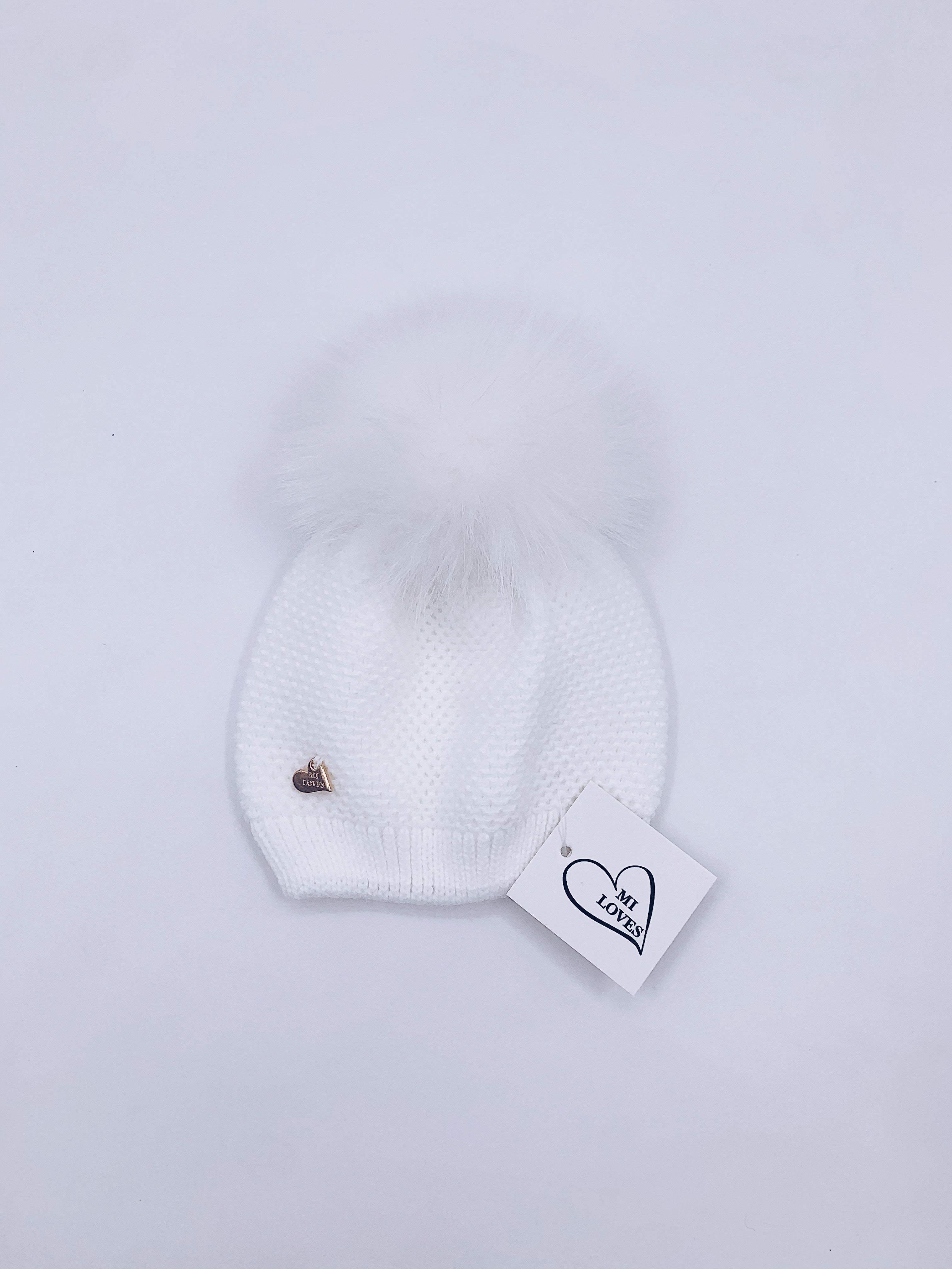 MI LOVES SIGNATURE Luxurious knitted Pompom Hat(ALL COLOURS)