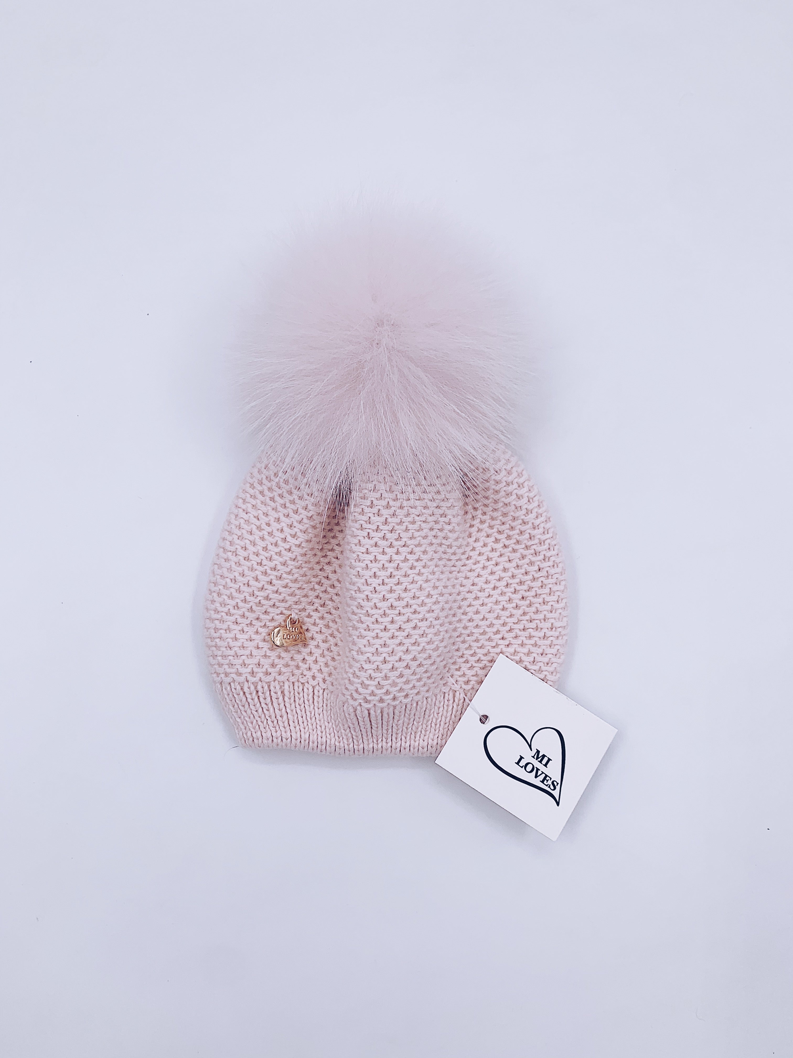 MI LOVES SIGNATURE Luxurious knitted Pompom Hat(ALL COLOURS)