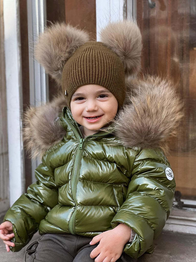 Baby: Raccoon Fur Hood Trim - natural color – Milly Reich
