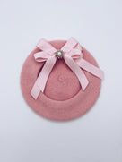 Classic Kids wool beret with beautiful bow details.