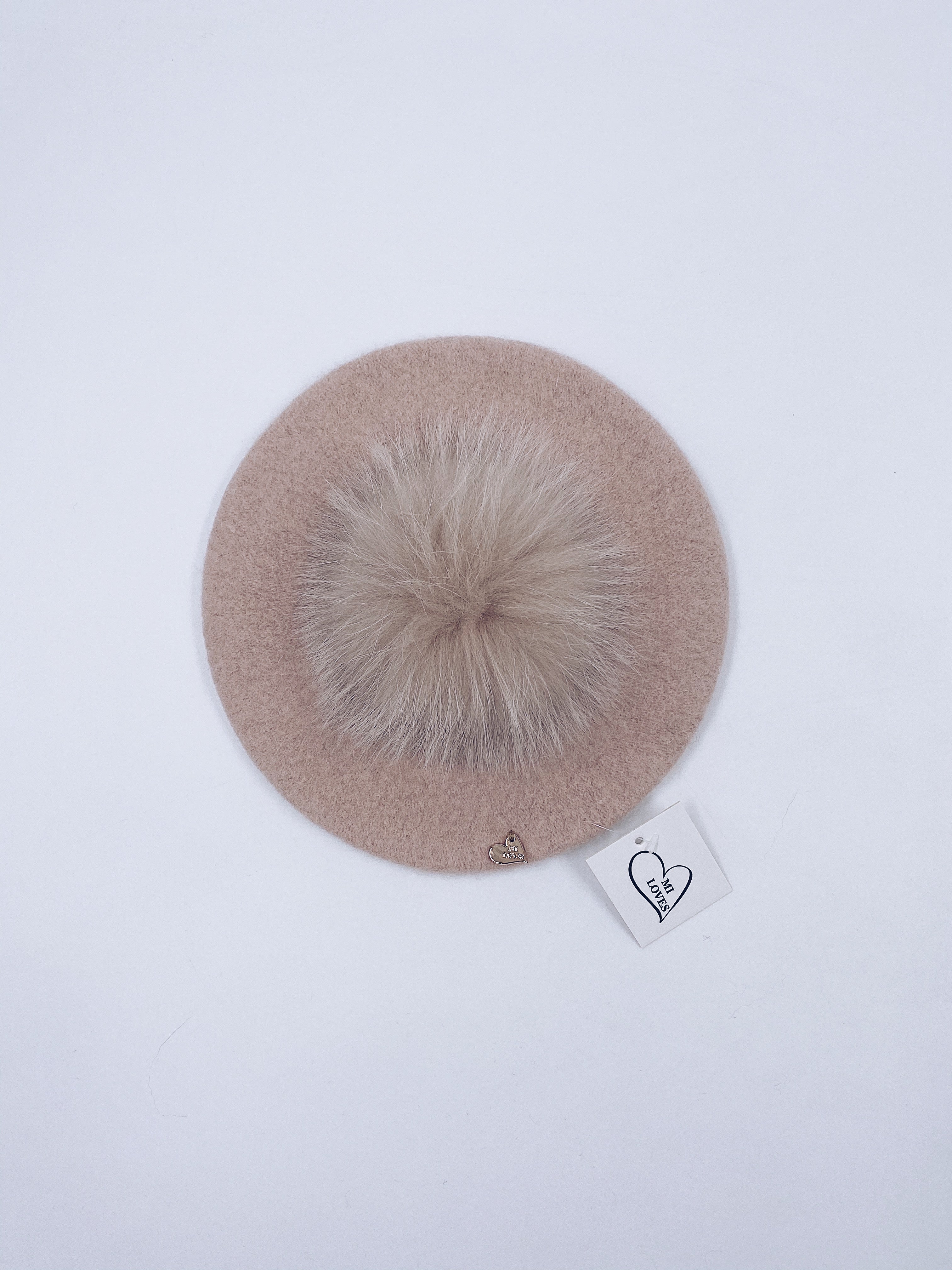 MI LOVES SIGNATURE KIDS POMPOM BERET