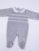 Babidu Velure  Babygrow with Peter Pen collar.