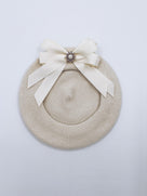 Classic Kids wool beret with beautiful bow details.
