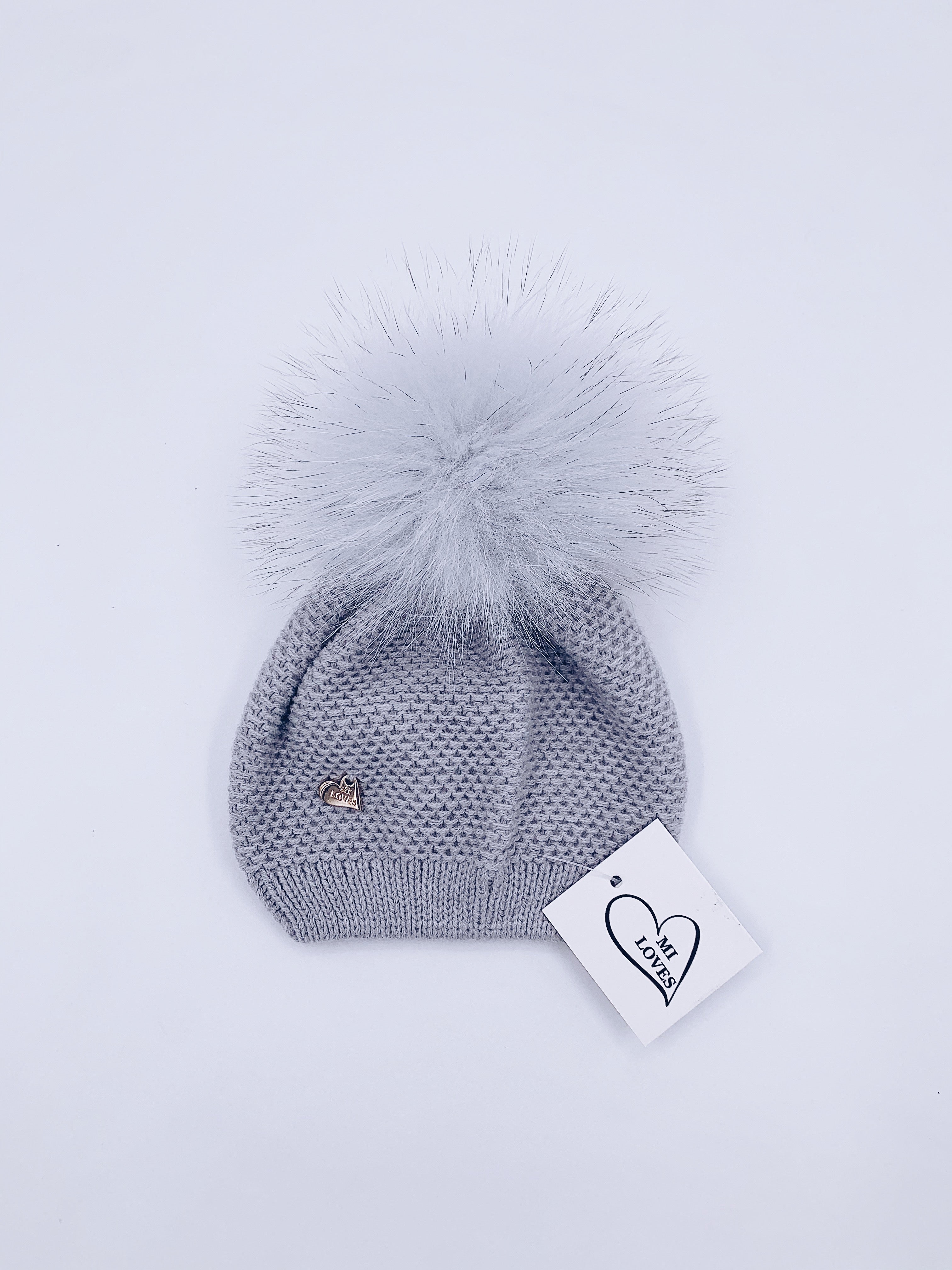 MI LOVES SIGNATURE Luxurious knitted Pompom Hat(ALL COLOURS)