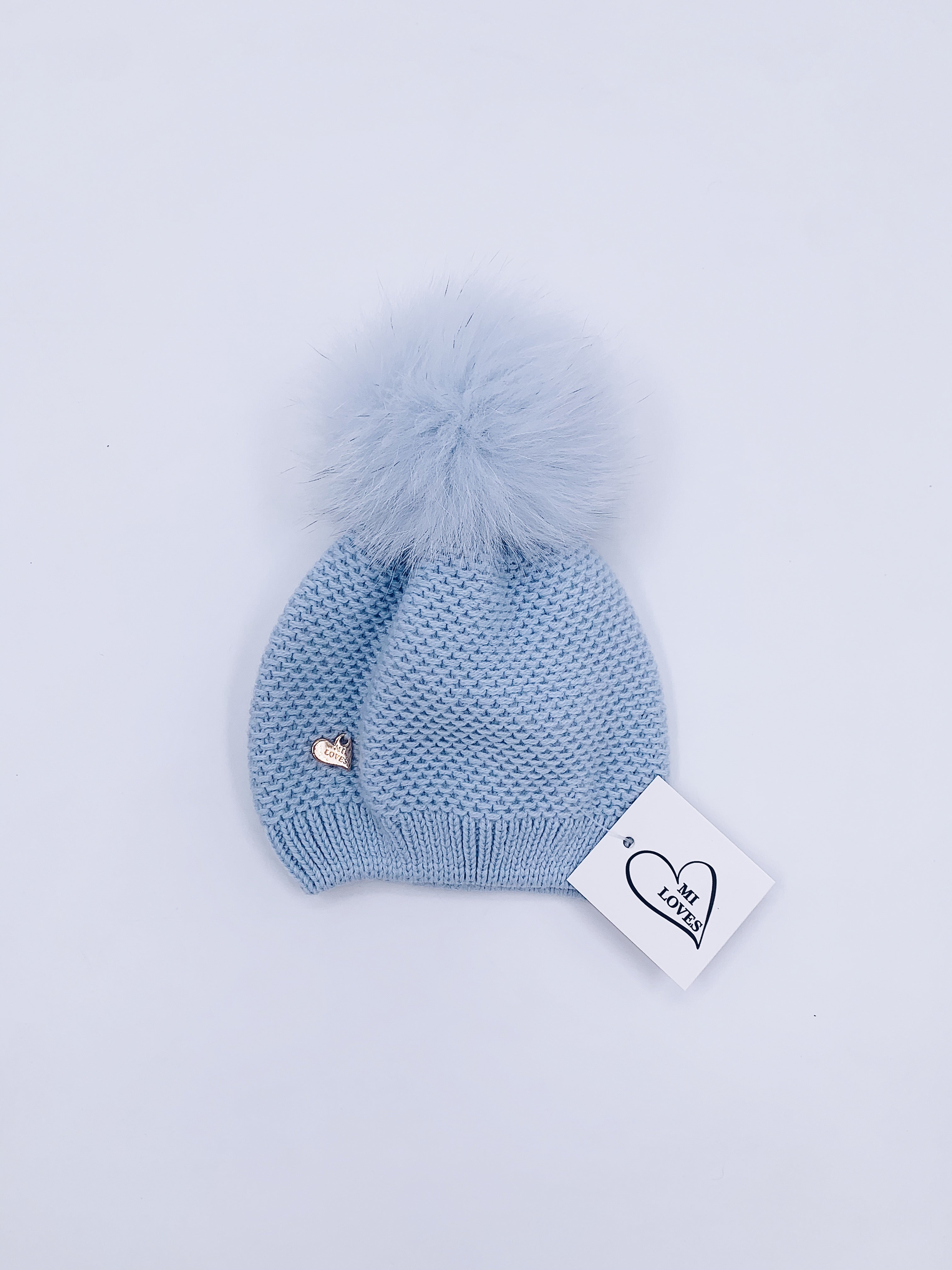 MI LOVES SIGNATURE Luxurious knitted Pompom Hat(ALL COLOURS)