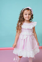 Baby Pink Dress with Beautiful details on the back.