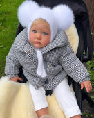 MI LOVES SIGNATURE Little Bear Angora Double pompom hat(ALL COLOURS)