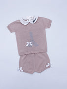 MI LOVES IN PARIS Fine knit 2 piece set.