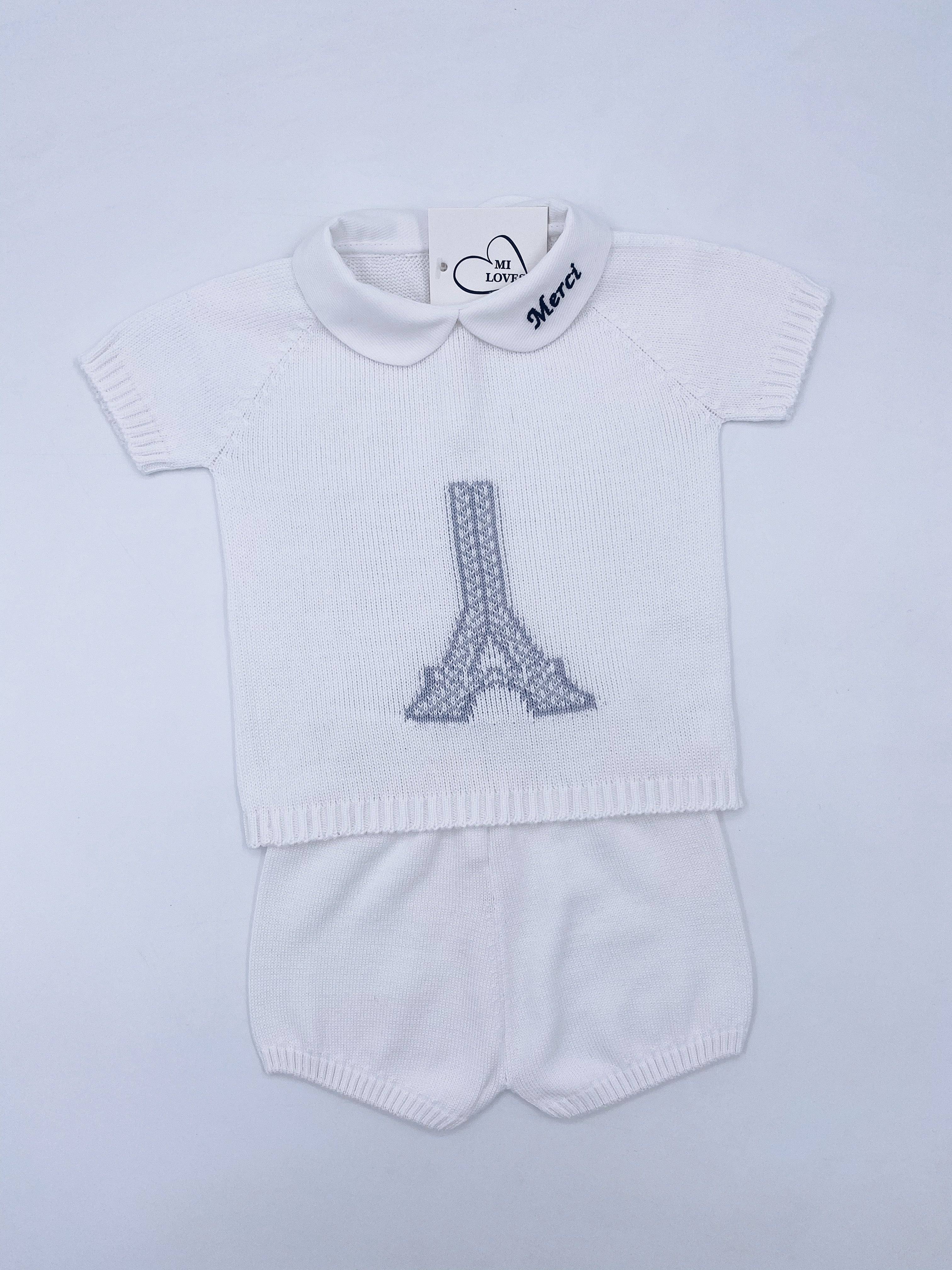 MI LOVES IN PARIS fine knit 2 piece set