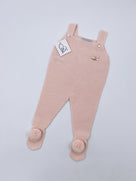 MI LOVES SIGNATURE Luxurious knitted Dungarees with yarn pompoms(ALL COLOURS)