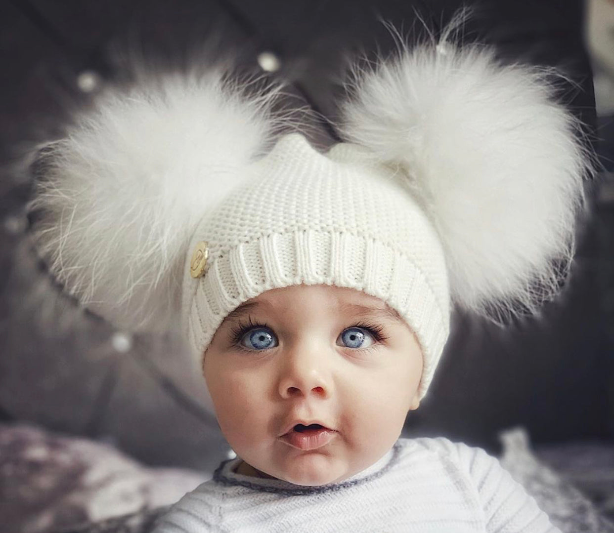 MILOVES Signature Double pompom hat!!