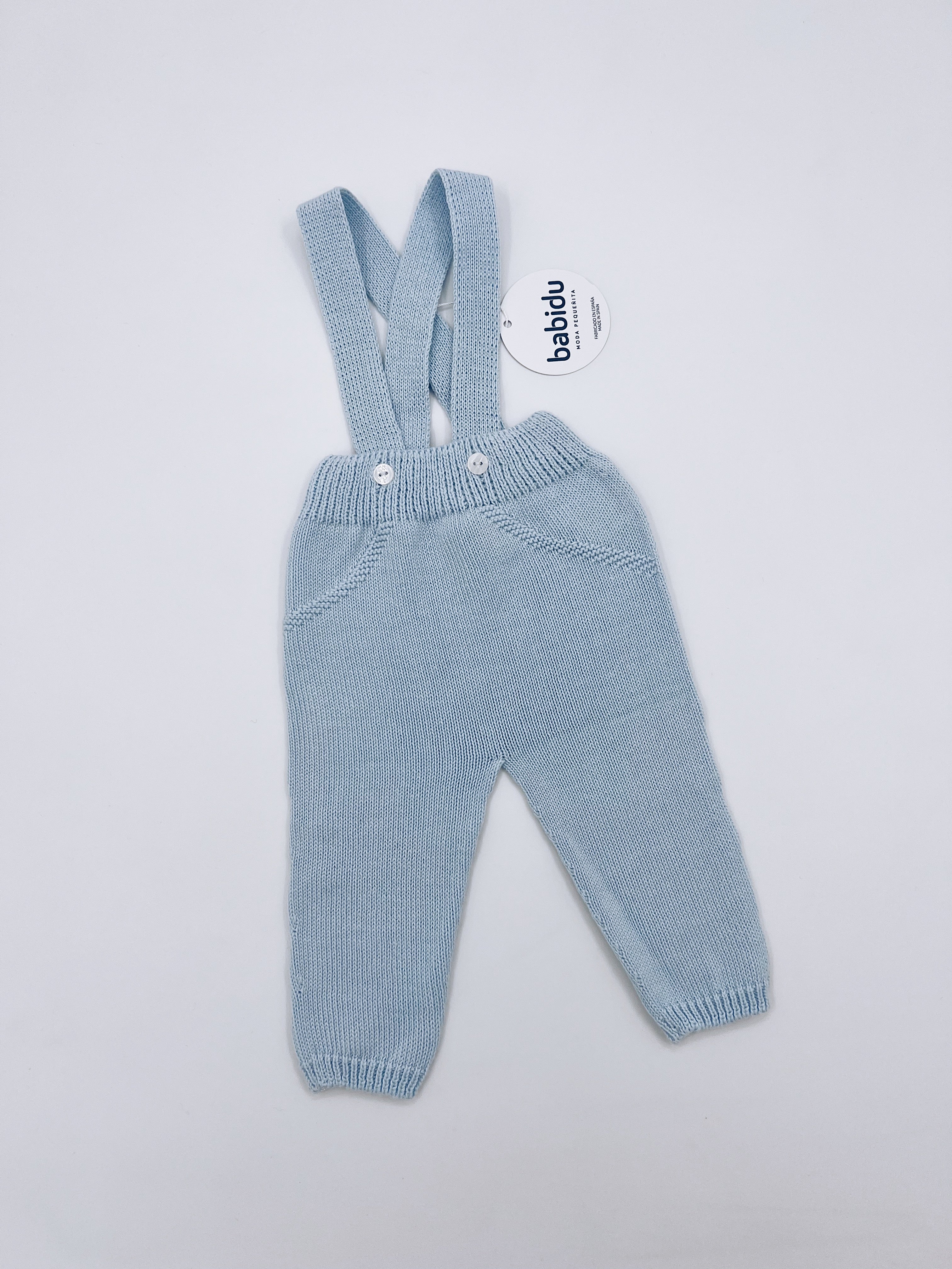 Knitted Dungarees.