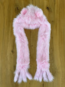 Kids Fox fur BEAR hat.
