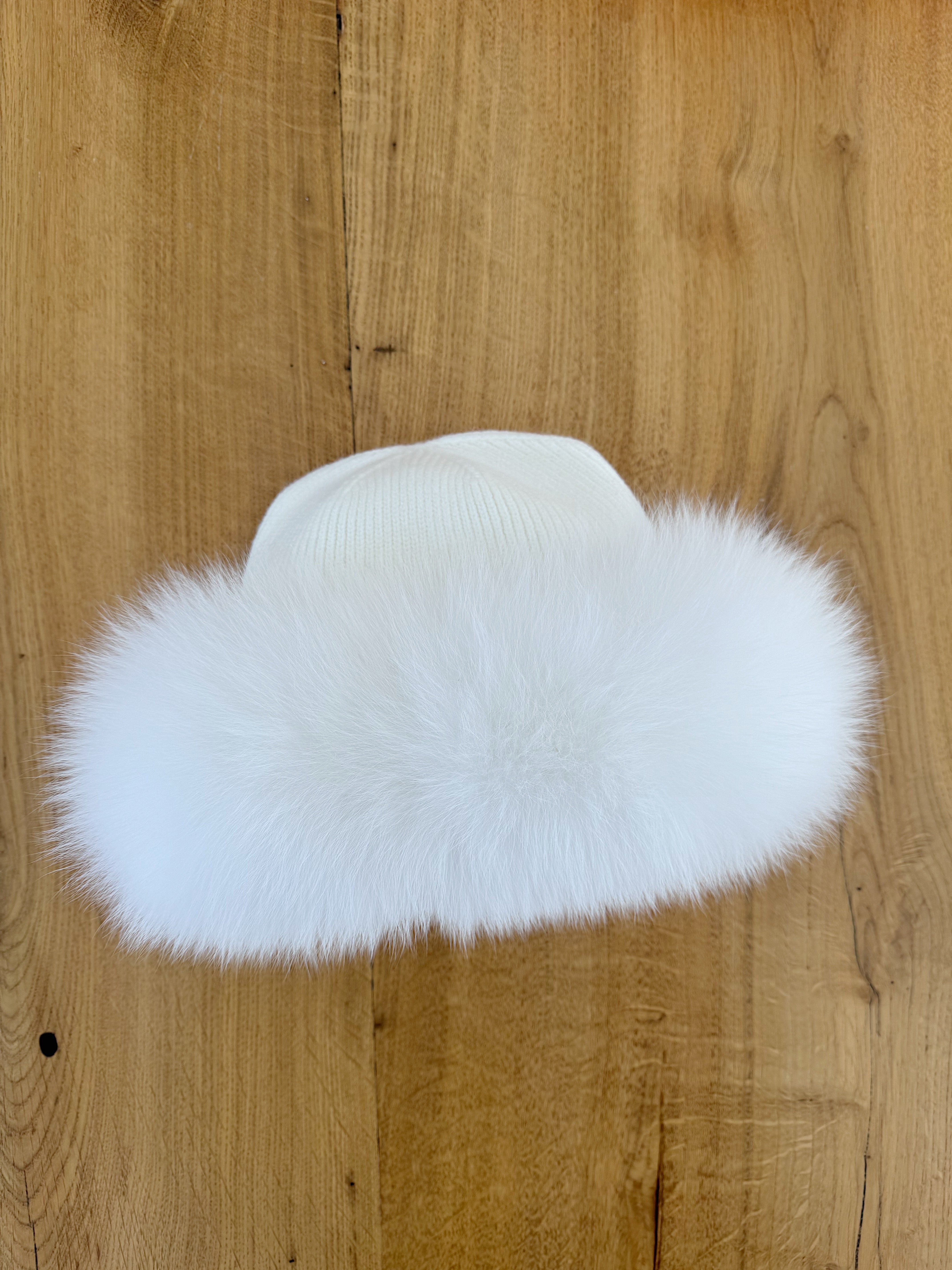 Kids Fox fur hat .