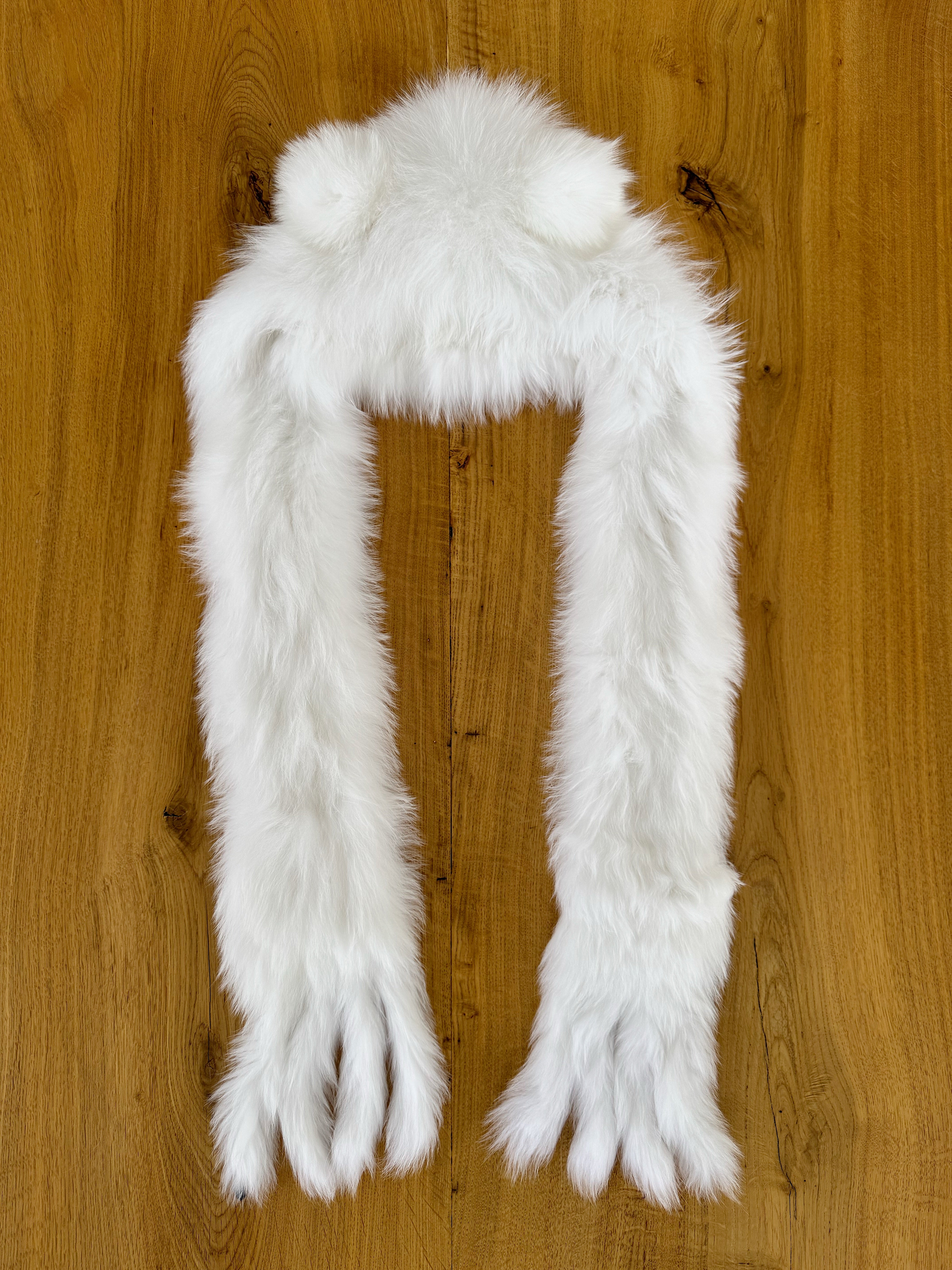 Kids Fox fur BEAR hat.