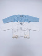 Beautiful Rochy knitted Cardigan with frills and Bow details(ALL COLOURS)