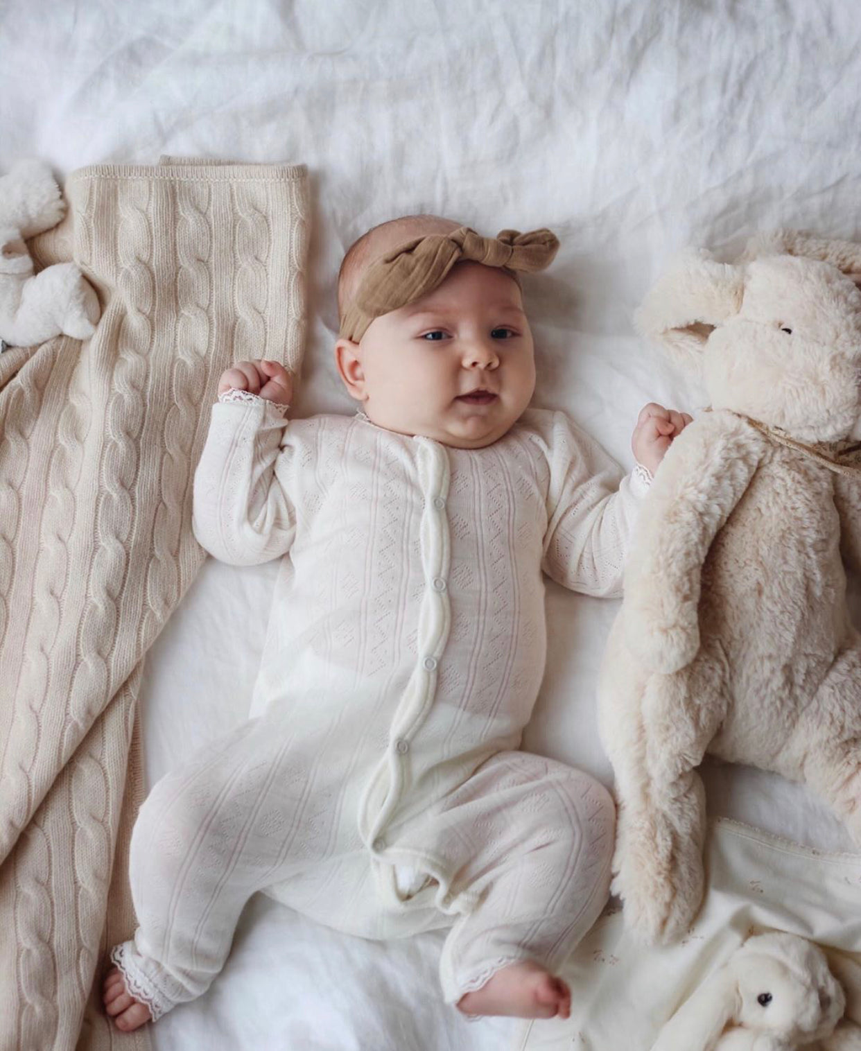 Beautiful Joha Wool-Silk Girls Romper.