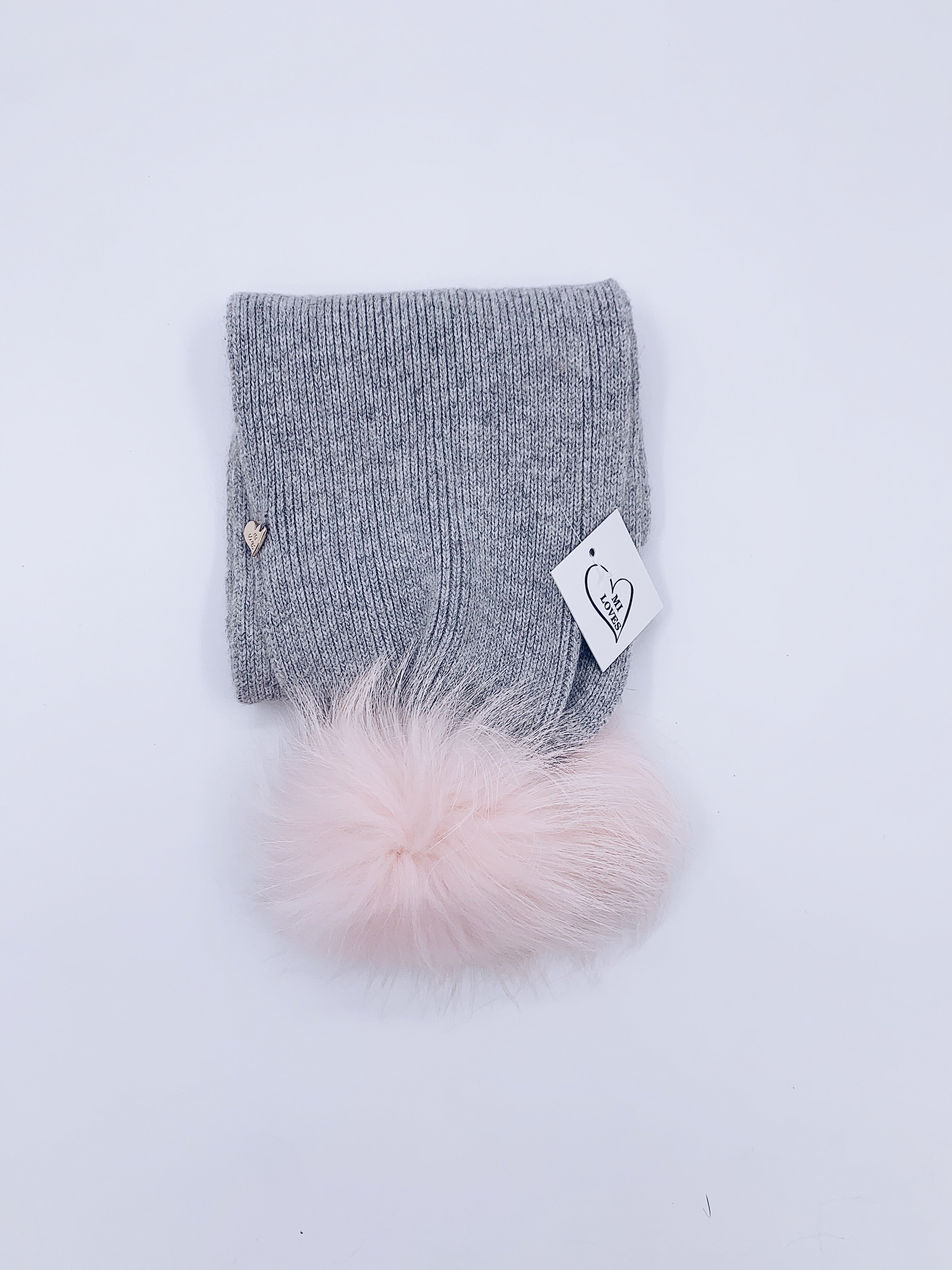 MI LOVES SIGNING KIDS ANGORA SCARF (combo colour)