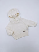 MI LOVES SIGNATURE Cashmere knit hoodie.