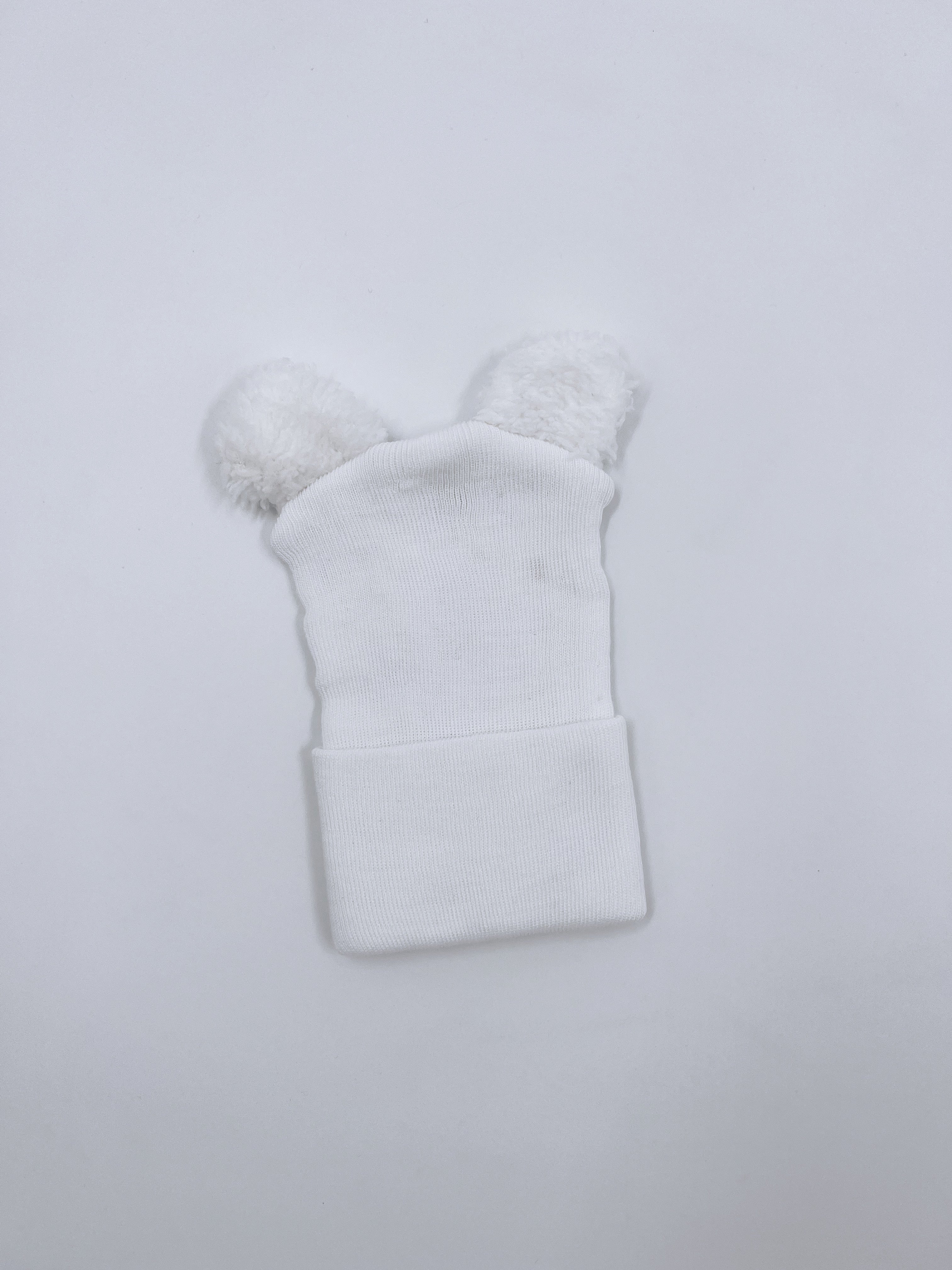 Baby hospital hat Cute little bear ears details