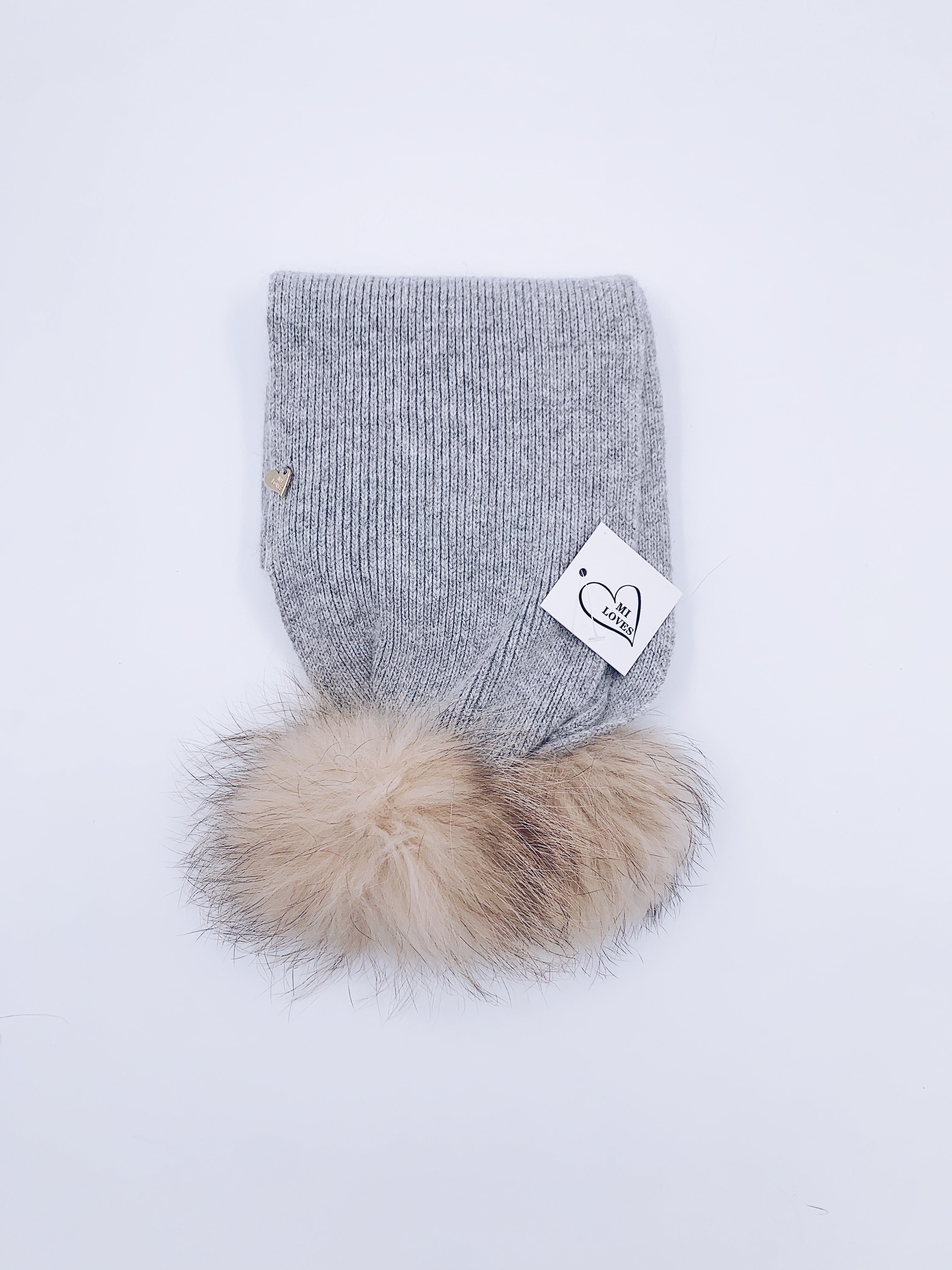 MI LOVES SIGNING KIDS ANGORA SCARF (combo colour)