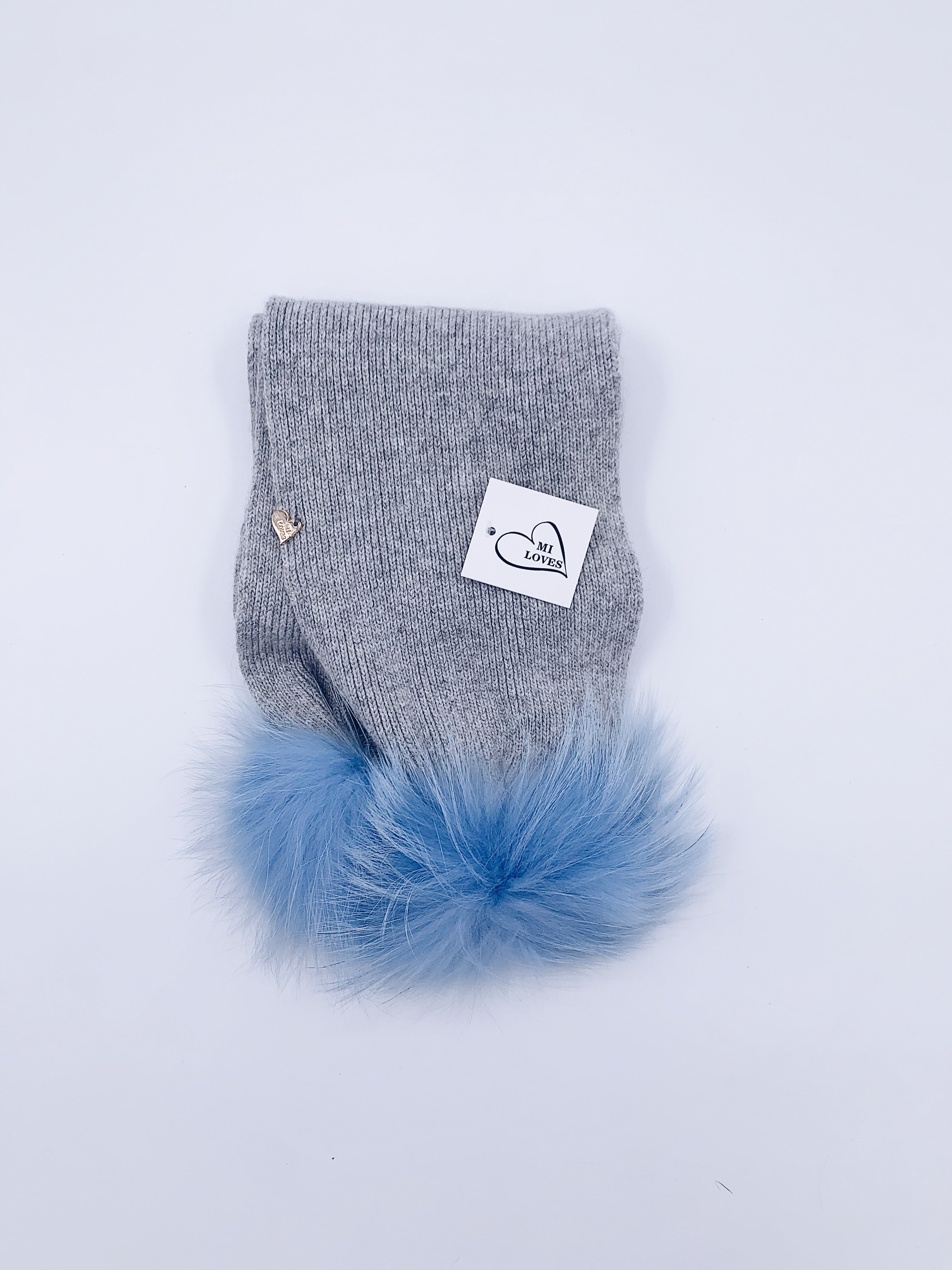 MI LOVES SIGNING KIDS ANGORA SCARF (combo colour)