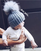MILOVES SIGNATURE Cashmere  baby hat.