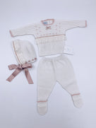 Beautiful Carmen Taberner Knitted 3 piece set with Lace details