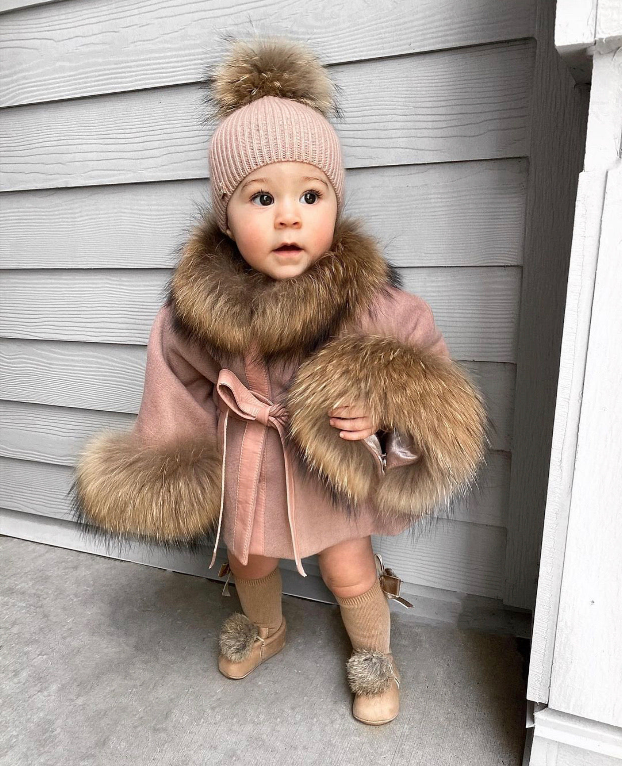 Baby Girl Infant Fur Vest Infant Coat Girl Baby Girl's Winter